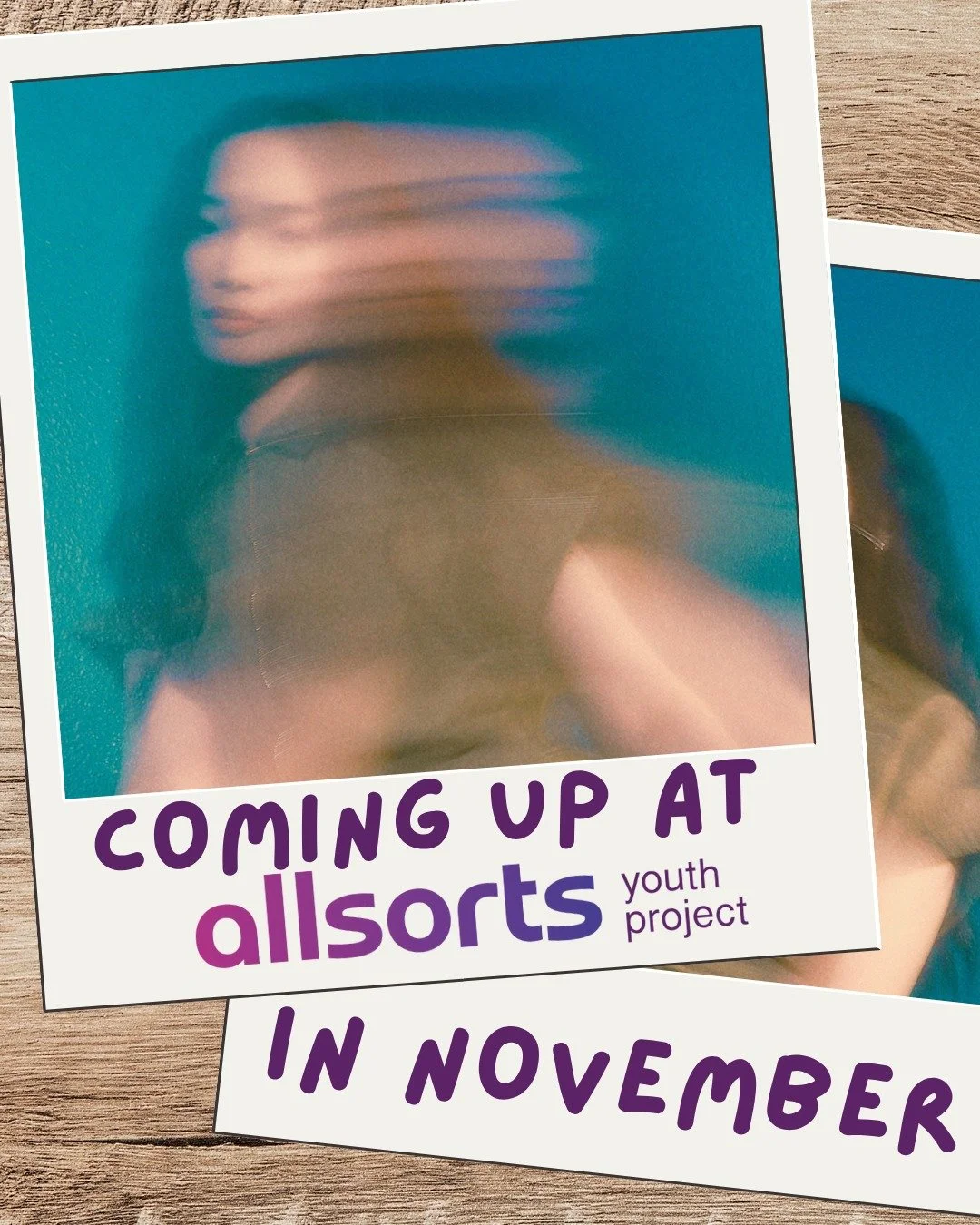 Here's just a flavour of what we've got coming up at Allsorts in November ⭐️

If you're a young person already accessing our services, you can head to the padlet to find out more, and if you're a parent or carer you'll find details about our upcoming