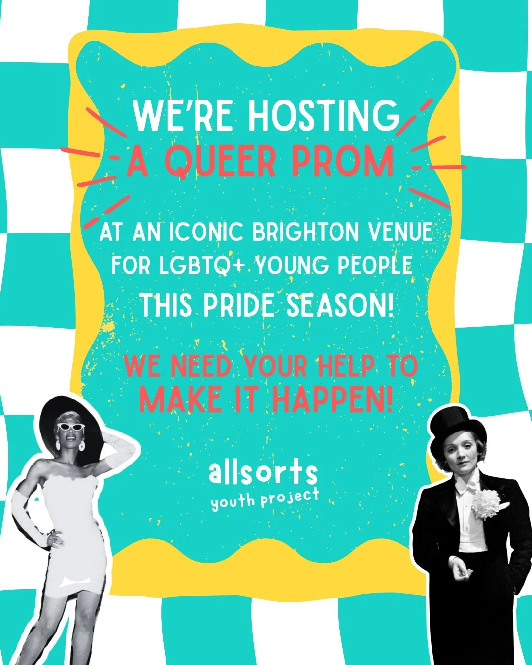 Every young person deserves a prom night where they feel safe, celebrated, and 100% themselves. 🏳️&zwj;🌈💖

This Pride season, we&rsquo;re hosting a Queer Prom at an iconic Brighton venue, and we want to make it a night our young people will never 