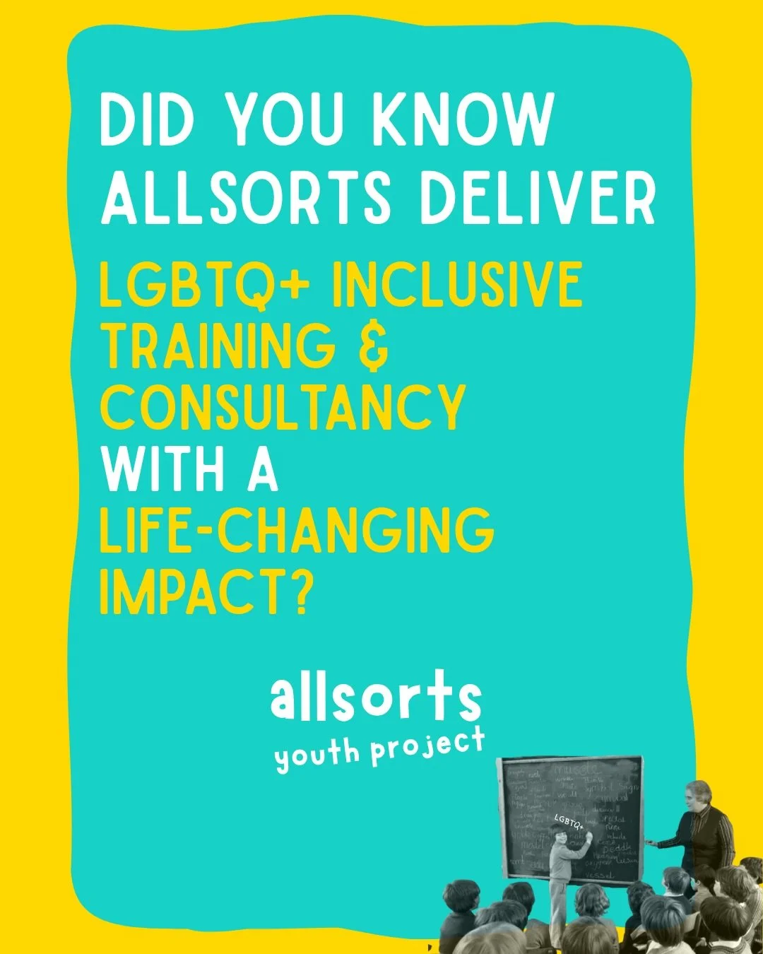 Did you know we offer LGBTQ+ inclusive training and consultancy? 🏳️&zwj;🌈✨

We&rsquo;ve been doing this for over 20 years, so we&rsquo;ve seen firsthand how the right knowledge can change a workplace or school environment. Whether you need help wit