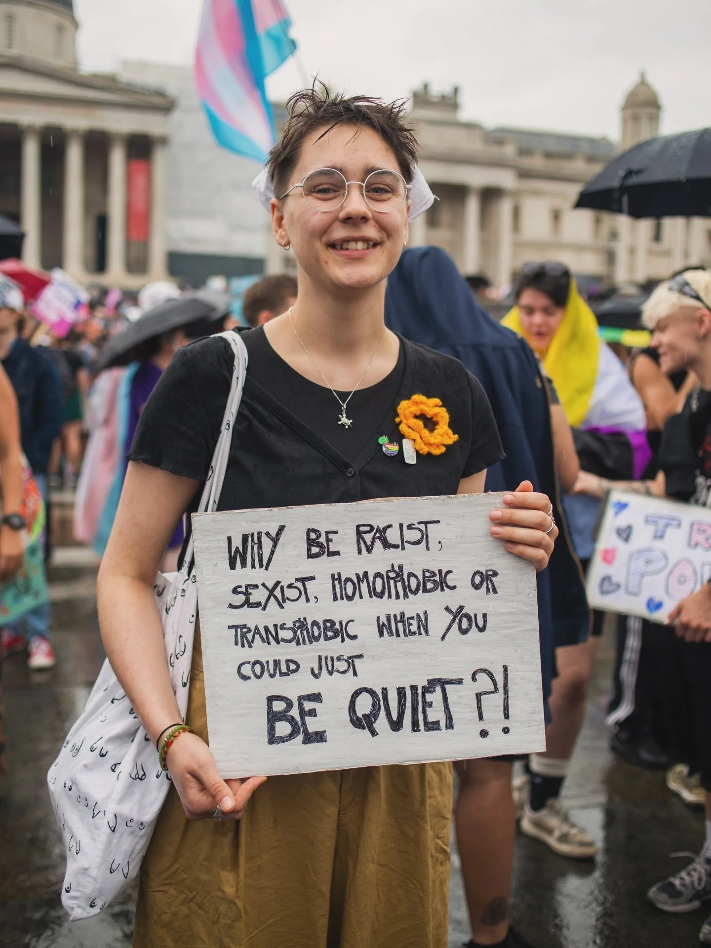 Today is IDAHOBIT!! A reminder that queer people should be able to exist safely, openly, and without fear.

Why be racist, sexist, homophobic or transphobic when you could just be quiet? Because kindness has always been louder than hate.

Photo by Sk