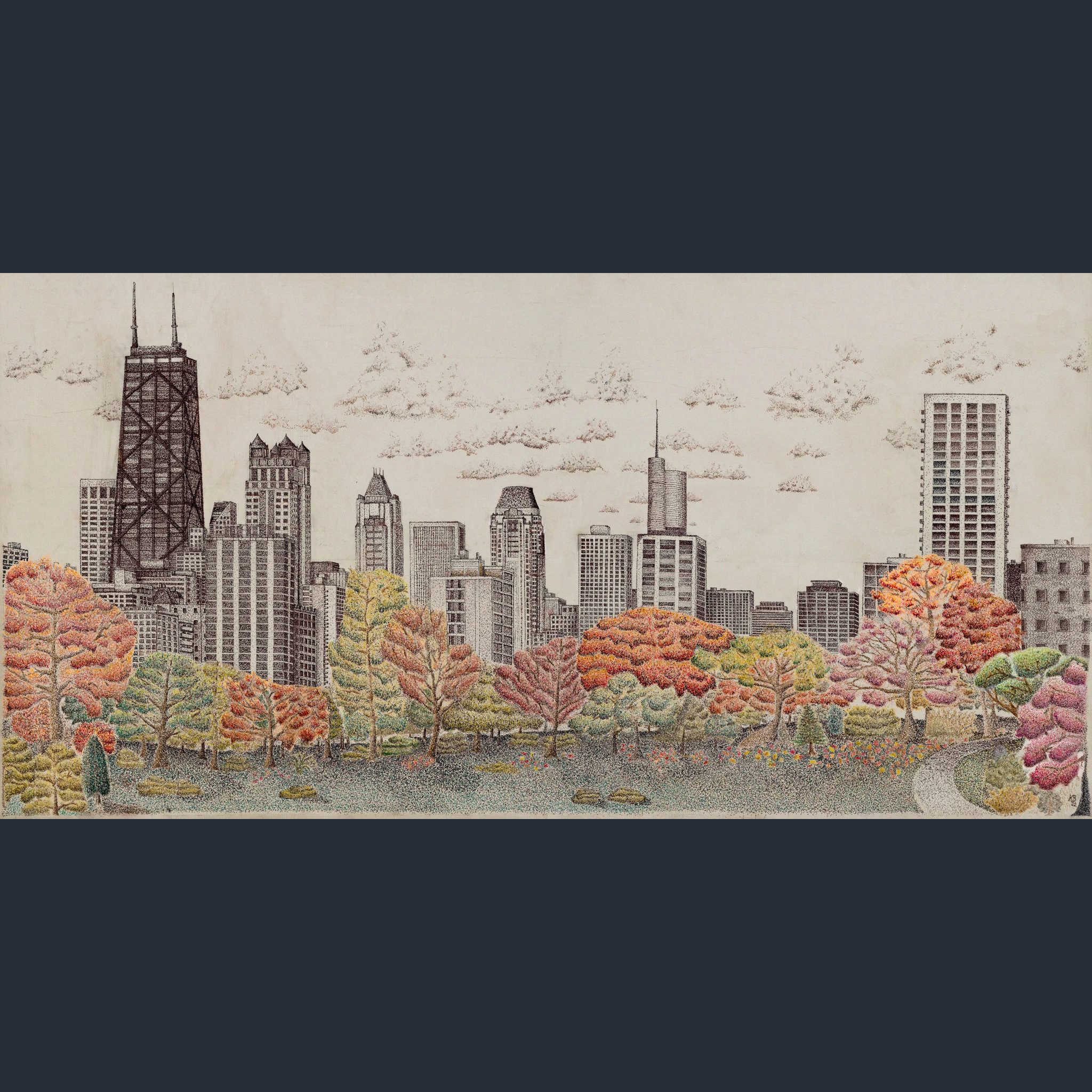 Chicago On The Dot (Print)