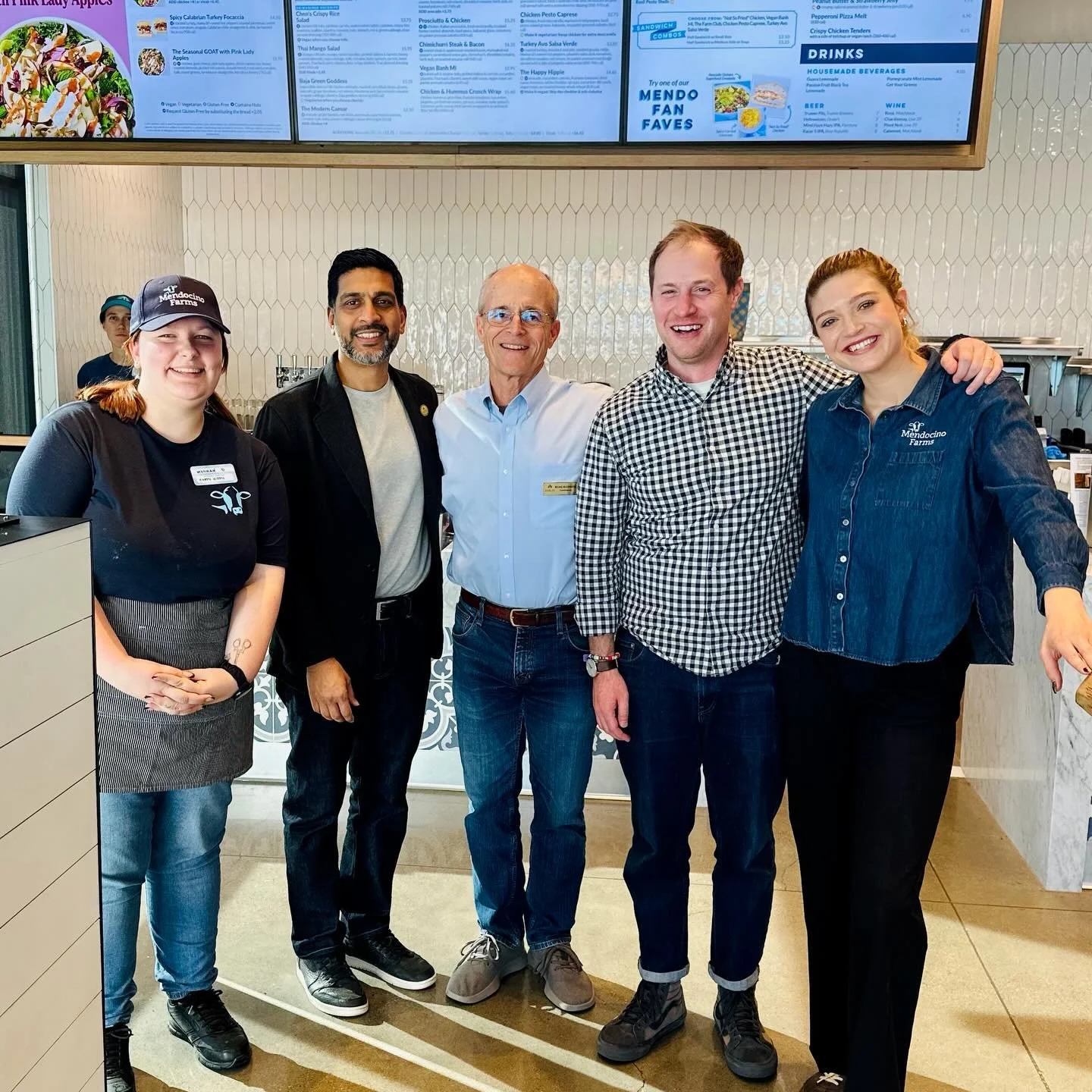 Congrats to Mendocino Farms on your grand opening here in Dublin, CA! 
Loved meeting the friendly staff and getting a taste of the fresh, delicious food. Such a great new spot for the community. Welcome to the neighborhood!
