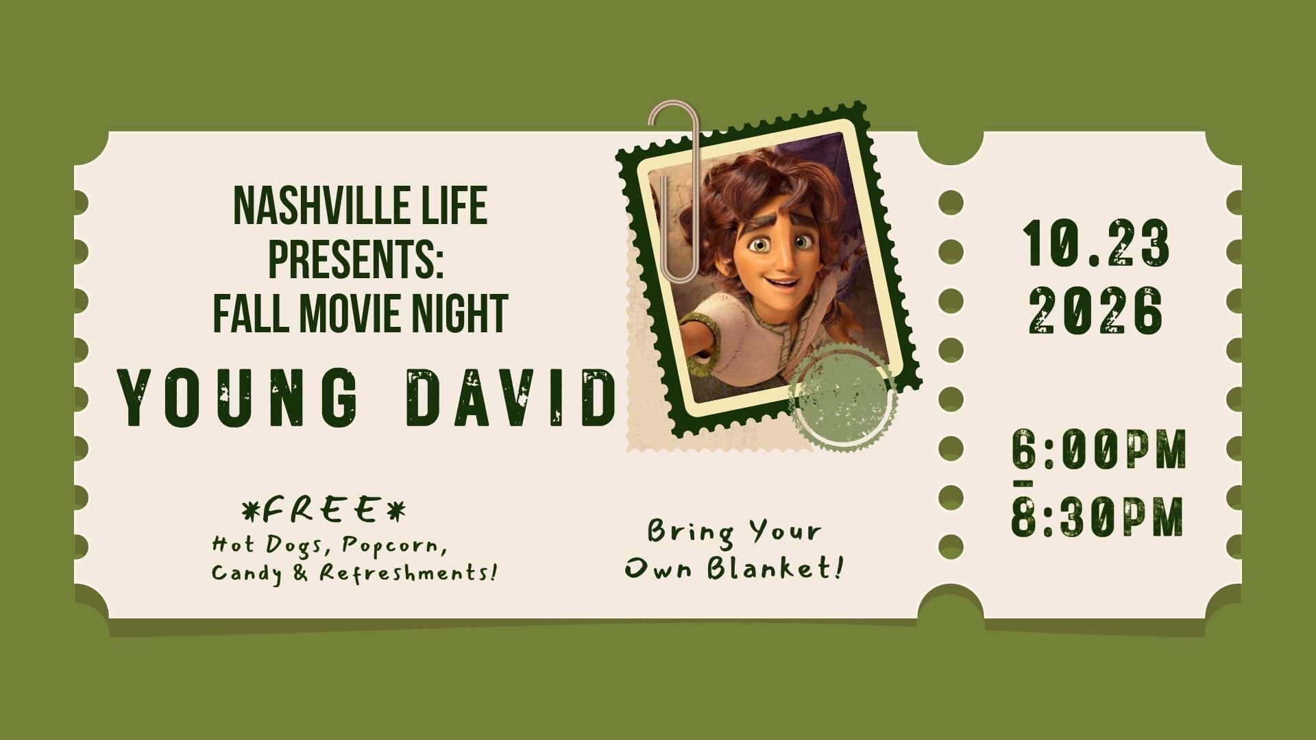 Fall Movie Night: Young David