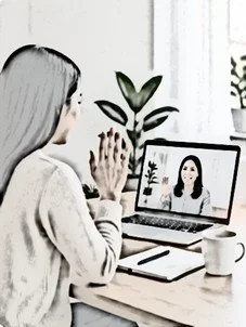 Telehealth mental health counseling session in Boise, Idaho at SAFE Connections.