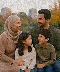 Refugee and immigrant family receiving mental health support in Boise, Idaho through SAFE Connections.