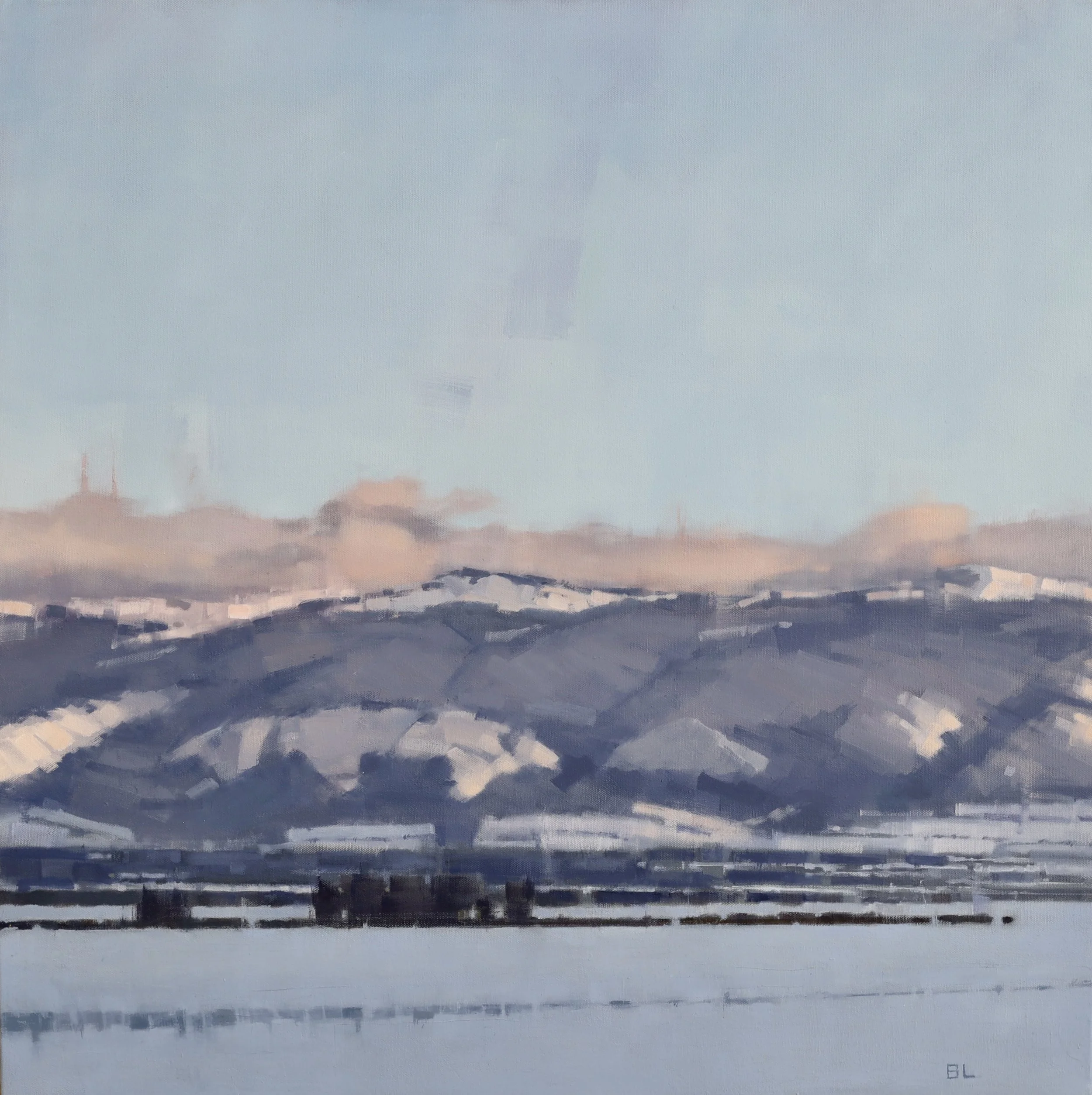 Blake Luther "Homeward" oil on canvas, 30"x30"