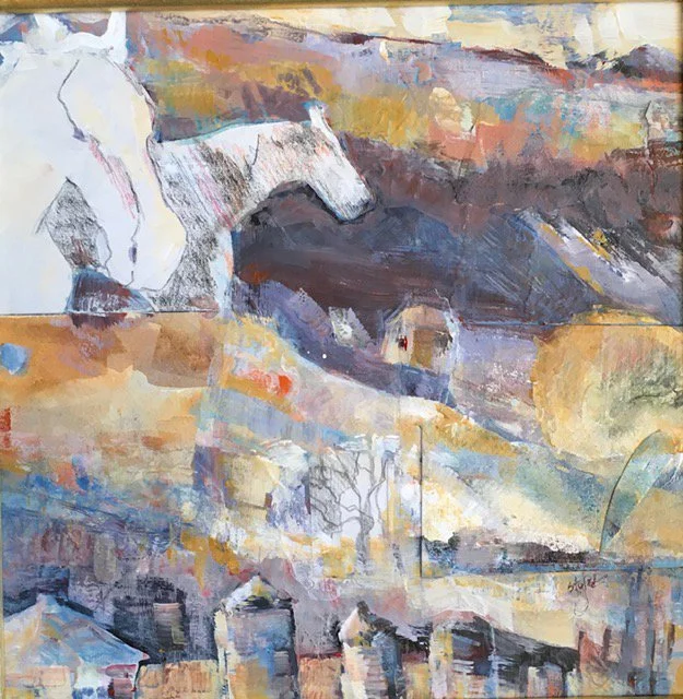 ILLUSIONS AND CONCLUSIONS, Mixed Media, 12" x 12", $550