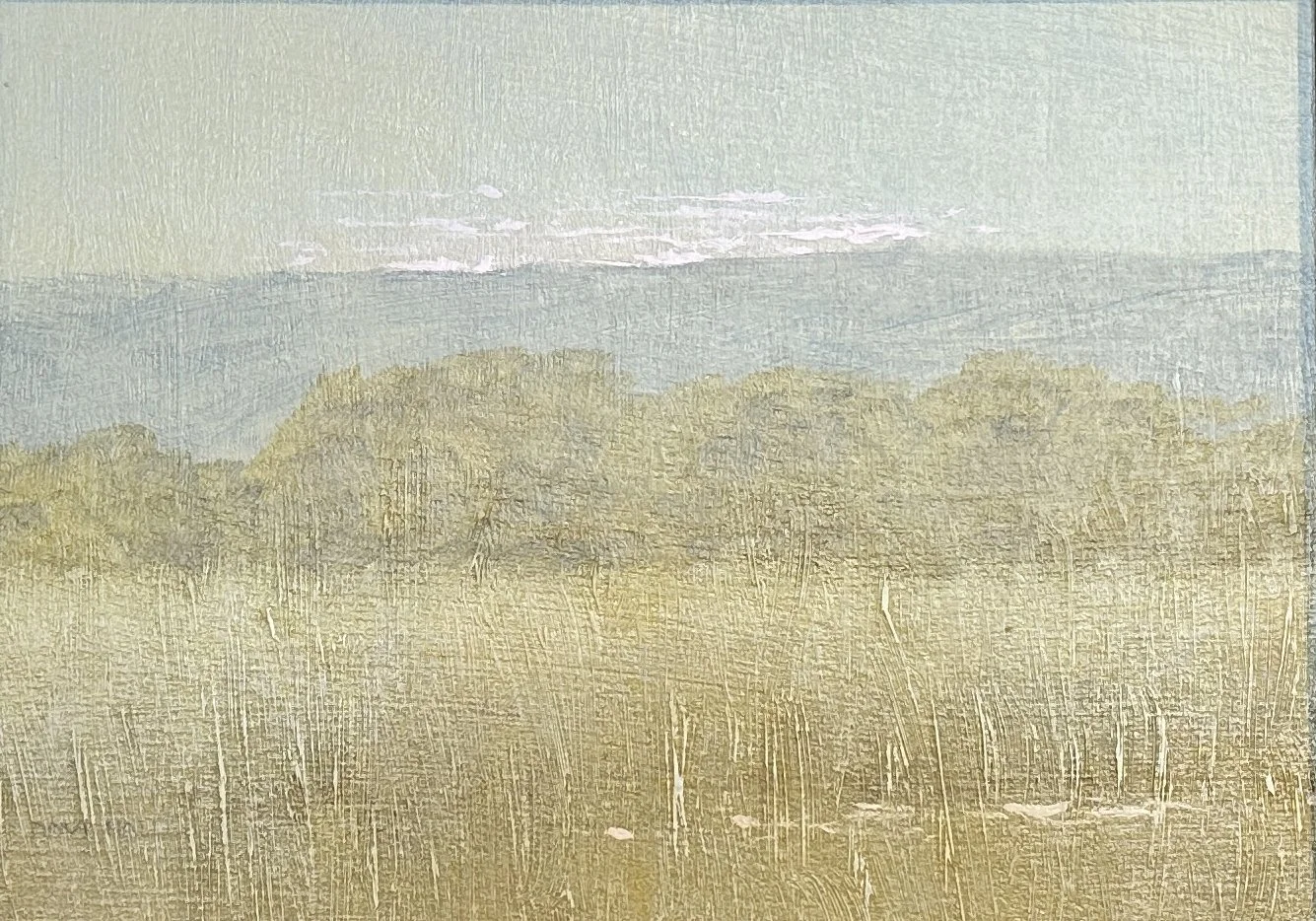 Dave Hall "Varney Memories" 12.5 x 6, Oil on Board $900