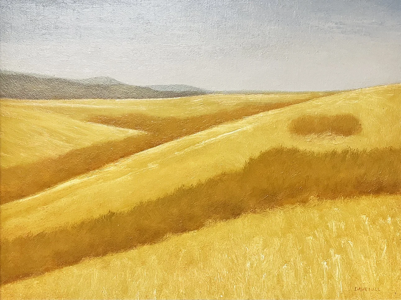 Dave Hall, "Above the Avenues" oil on board, 11"x13" 