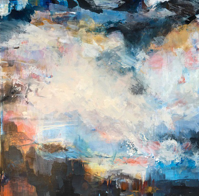 WAVE OF LIFE, Acrylic on Panel, 24" x 24", $950