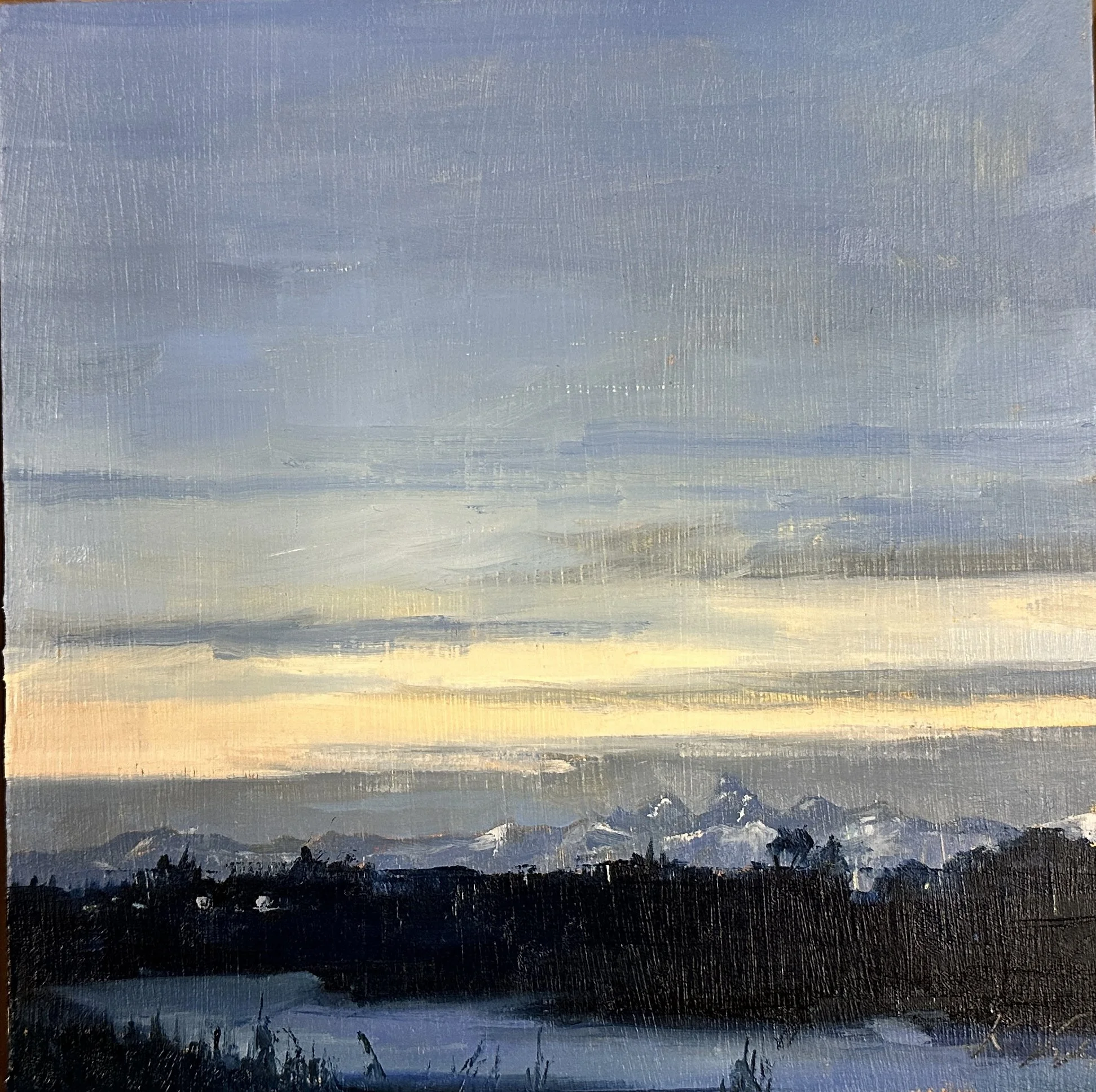 Katy Ann Fox "First Glance" 8x8, oil on panel