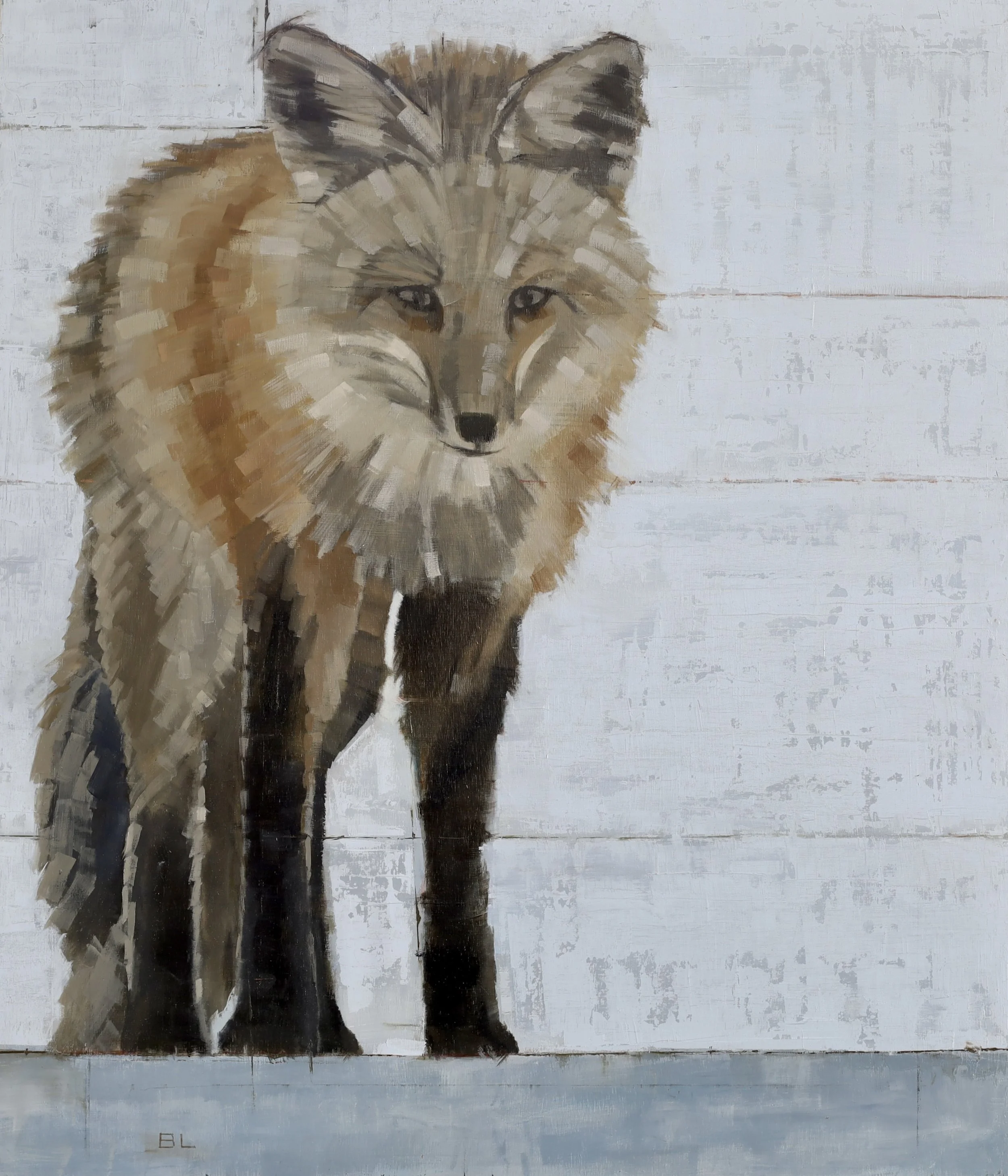 Blake Luther "Intrepdid" oil on board, 28"x32"