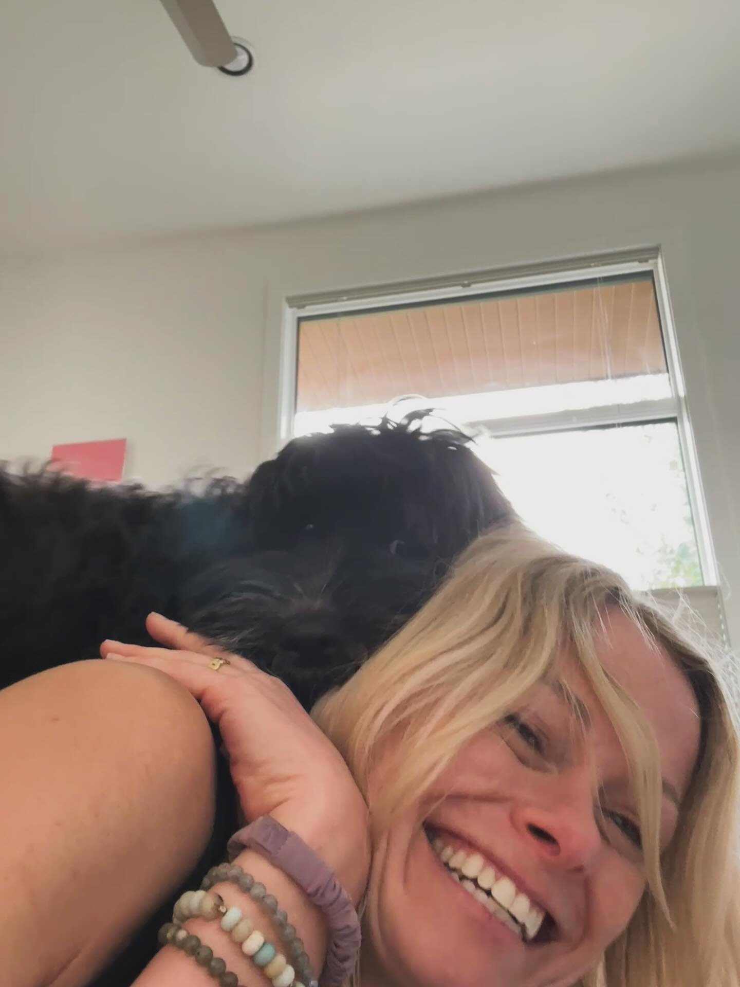 The puppy / practice chronicles continue&hellip;. 😂🐾🩵 I&rsquo;m grateful for the moments of lightness and play, and for my practice in all of its changing, morphing, adaptive and (as seen here) collaborative forms. 🙏 Winston especially loves part