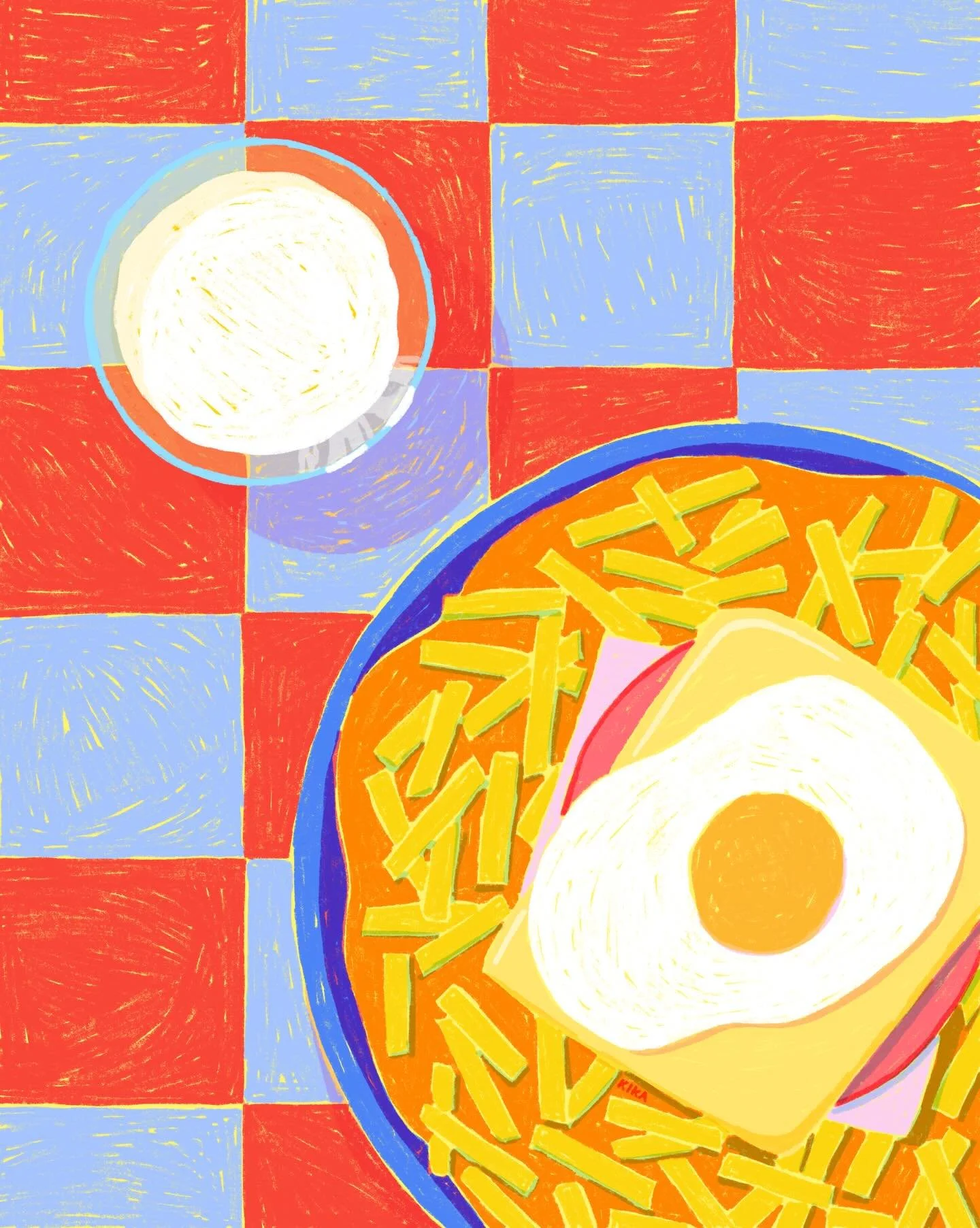 Francesinha &bull; illustration and stamps &bull; exclusive to @aguasfurtadas