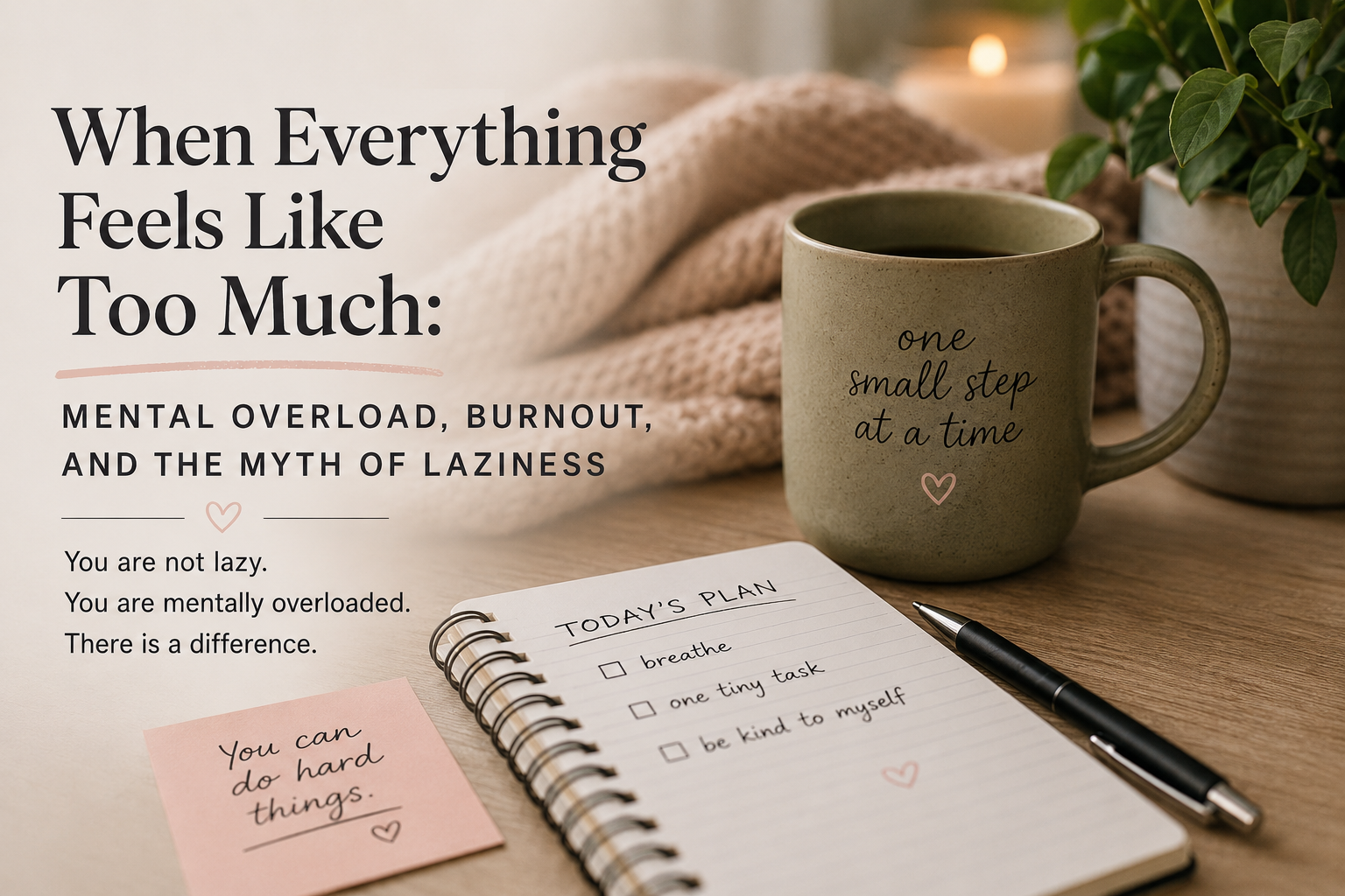 When Everything Feels Like Too Much: Mental Overload, Burnout, and the Myth of Laziness