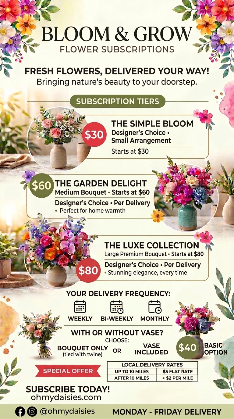 Flower Subscription! Bi-Weekly
