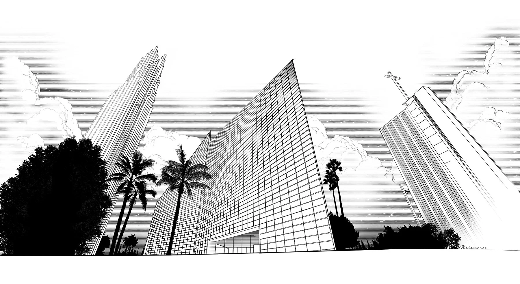 Christ Cathedral Line art AFMb.jpg