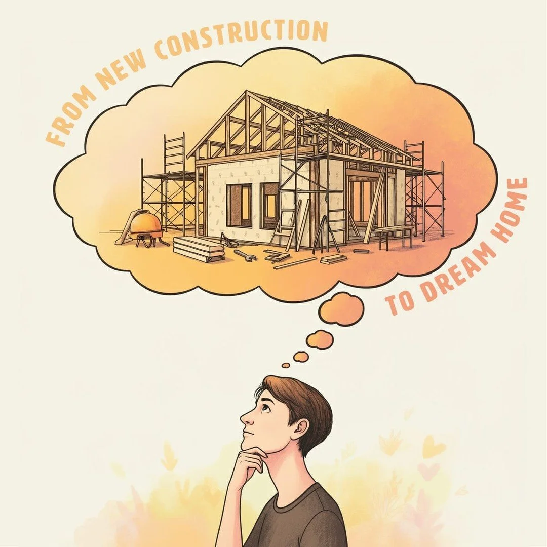 Thinking about building your dream home? Not sure about financing a new build? New constructions are a breeze with a mortgage professional like me. I can help get you into your dream home, even if it doesn't exist yet!