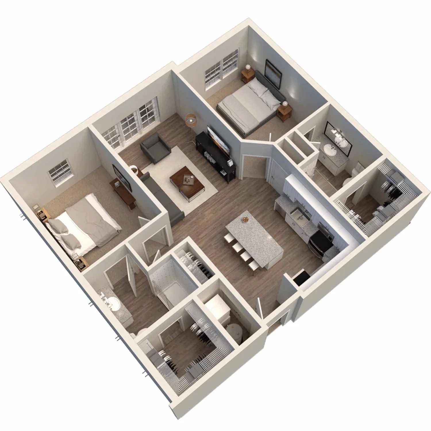 Kendall Park 2x2 Phase 2 floor plan, 1,145 square feet, 2 bed 2 bath in Columbus, OH