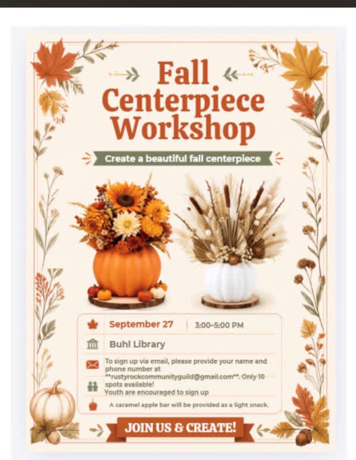Fall Centerpiece Workshop