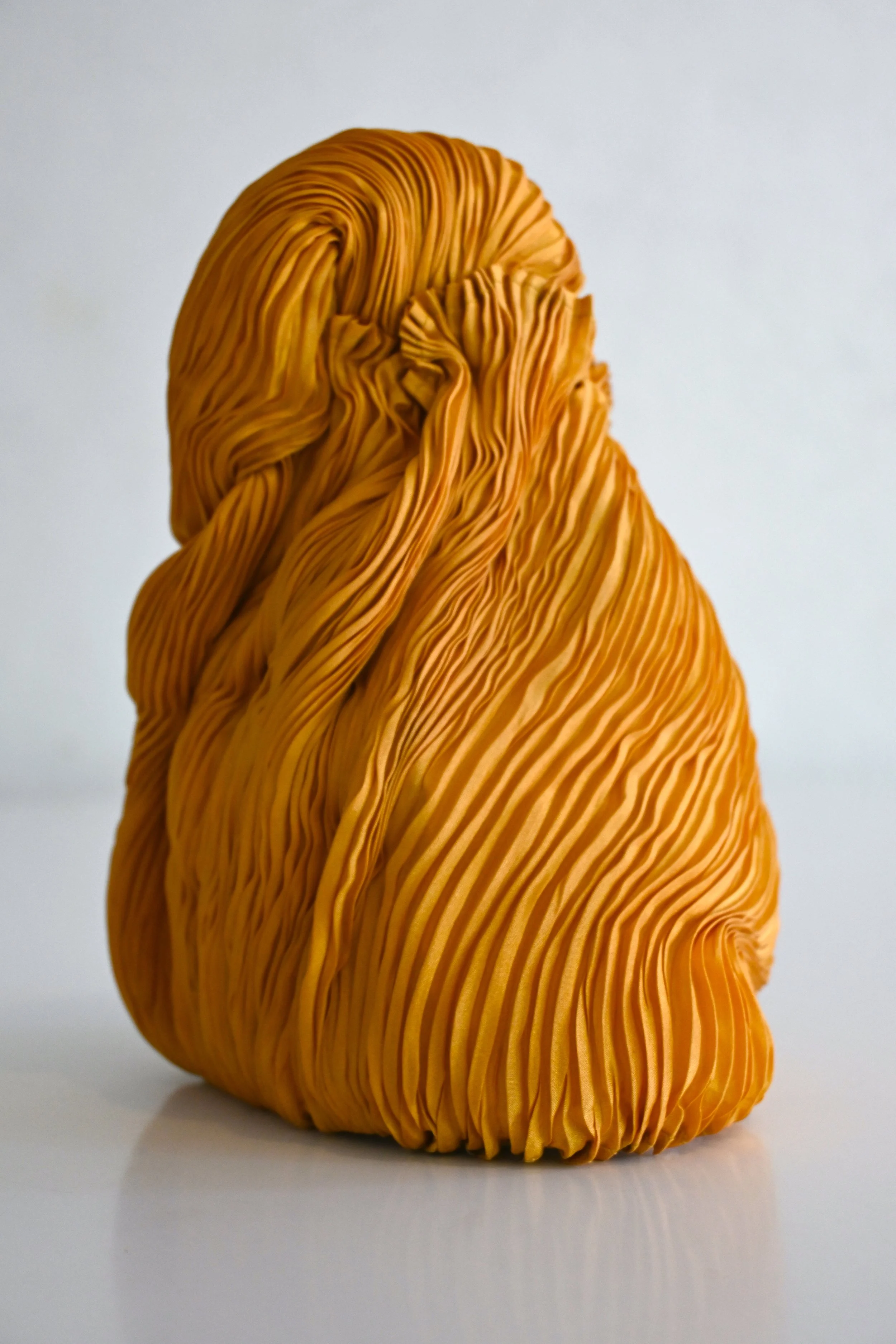 Mother Mountain, Protection hand pleated silk with natural dyes