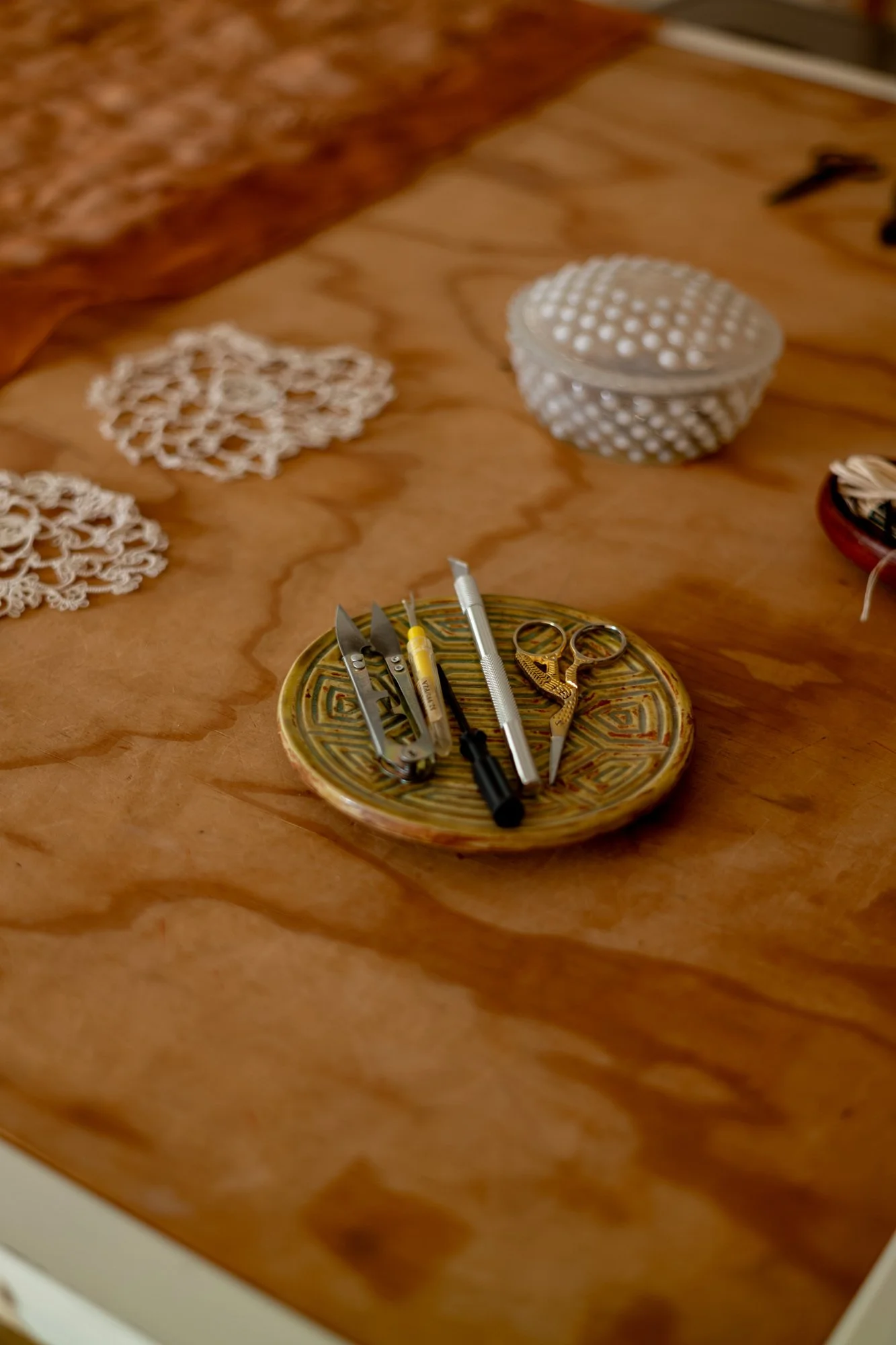 textile artist christina hattler's tools