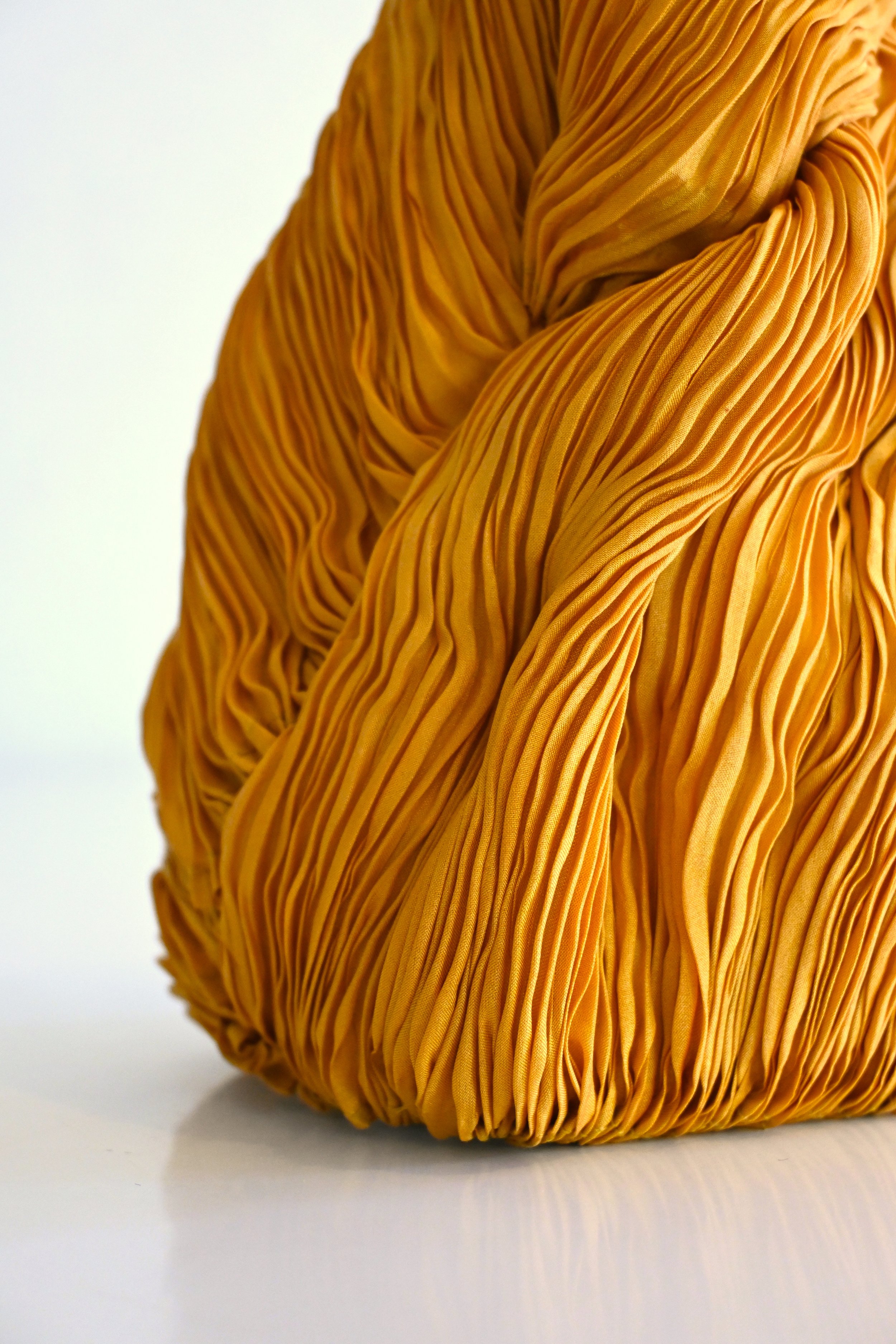 Mother Mountain, Protection hand pleated silk with natural dyes