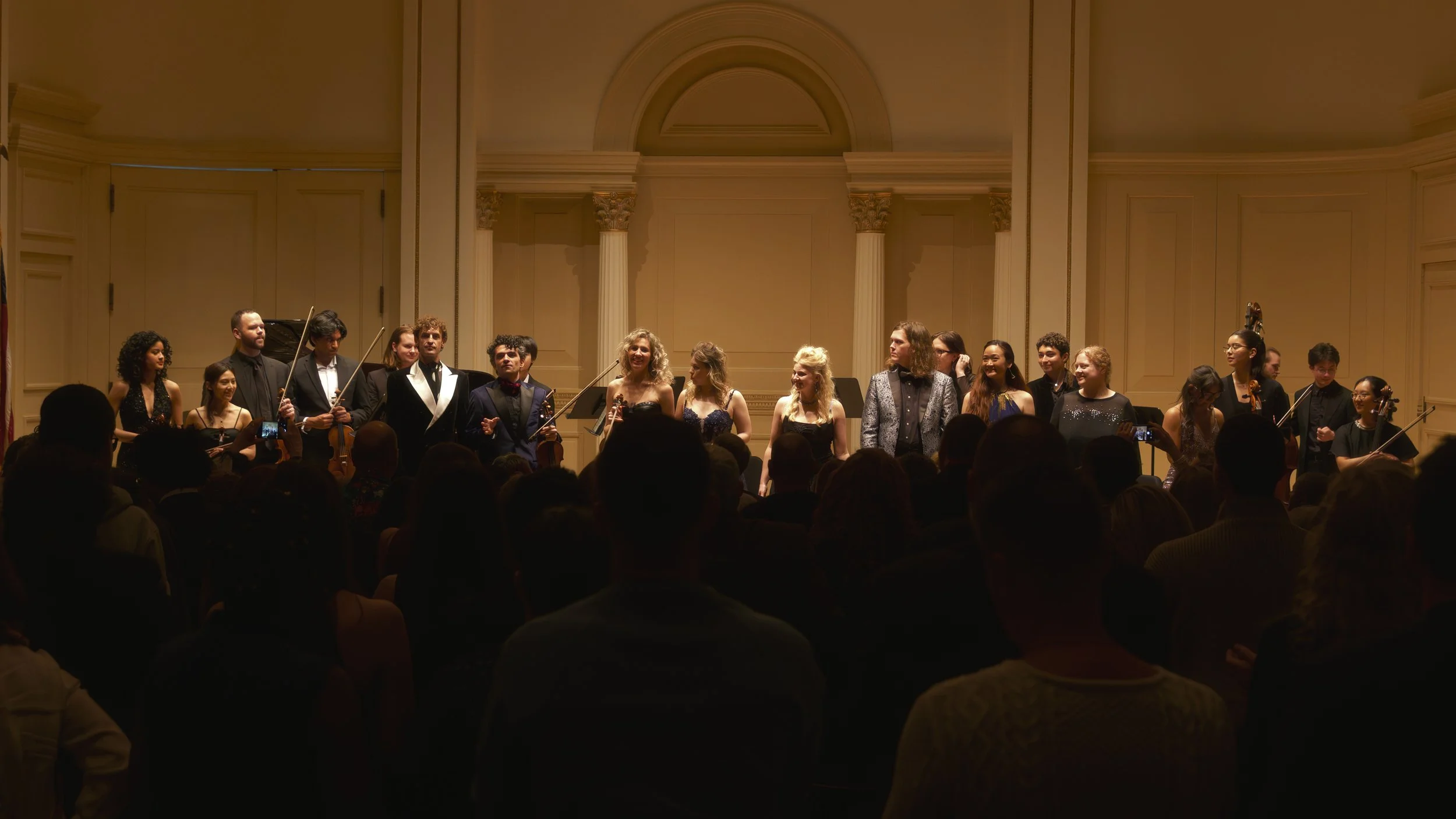 Salon Aux Chandelles ensemble — Carnegie Hall curtain call, April 2, 2026