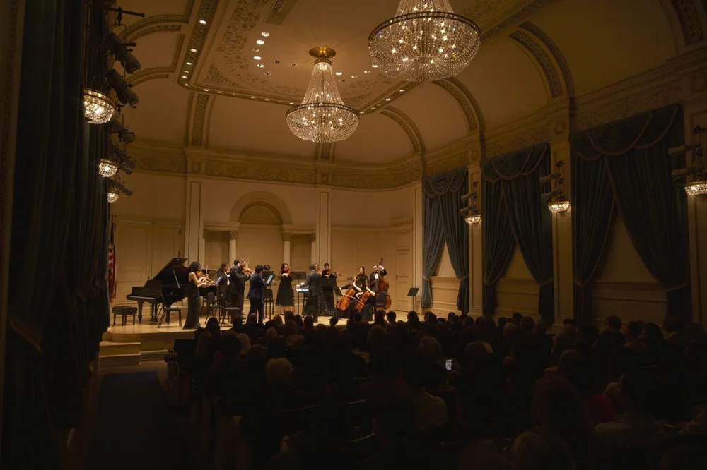 Salon Aux Chandelles ensemble performing at Weill Recital Hall, Carnegie Hall