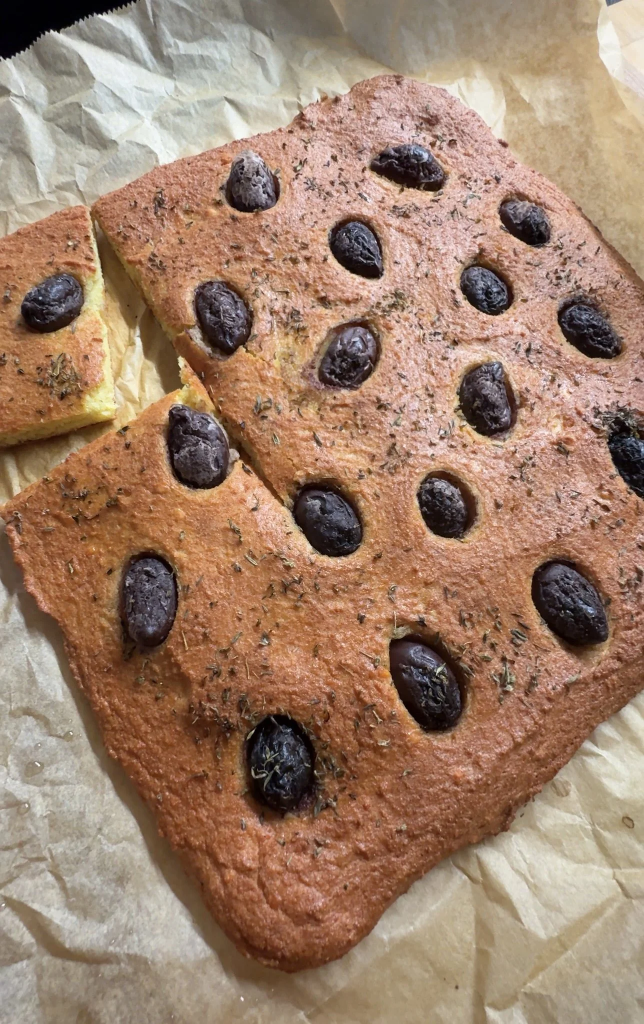 Šošovicová foccaccia