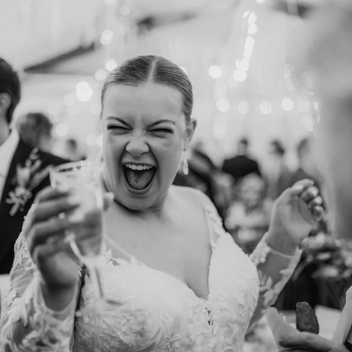 Brides having fun.  Bridal makeup by Victoria Buckley.  London Makeup Artist. 