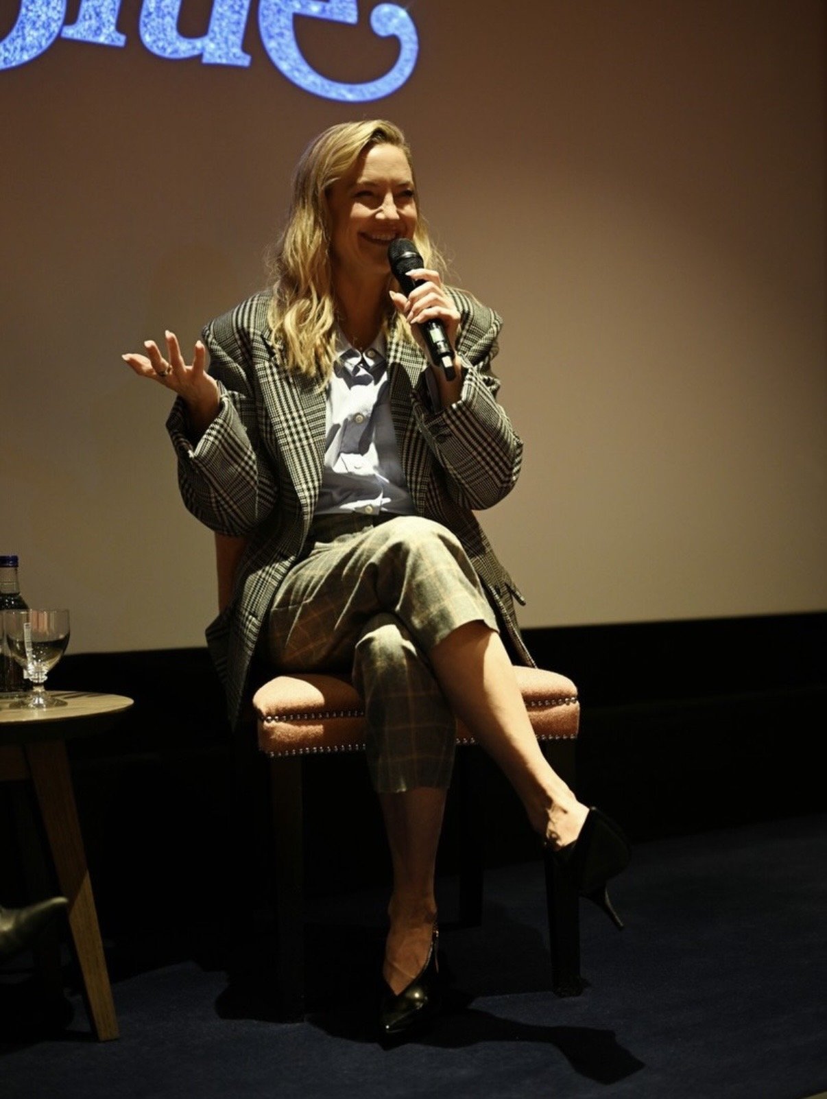 Kate Hudson - Song Sung Blue Q&A in London - Assisting Naoko Scintu