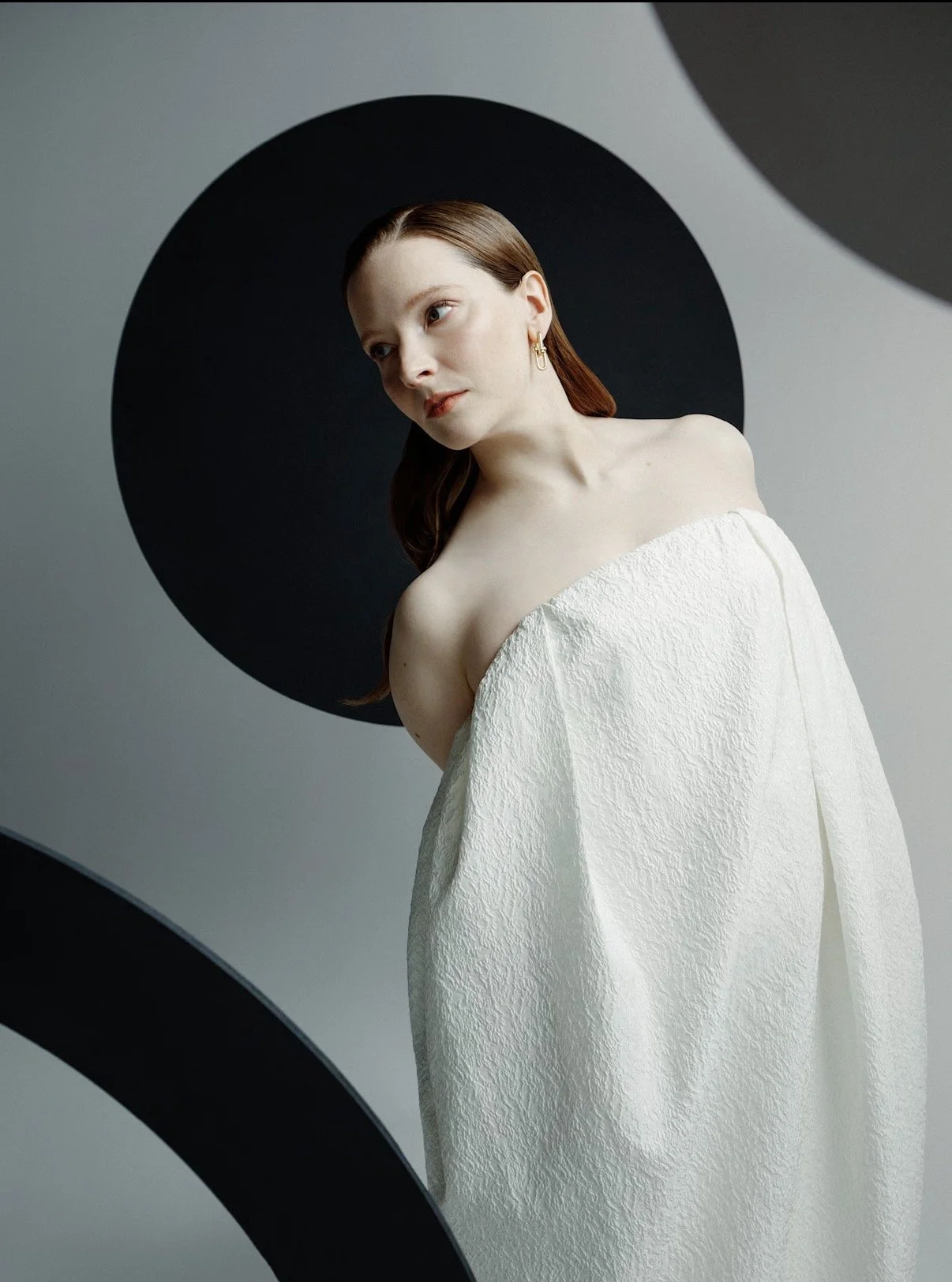 Morfydd Clark for Harper's Bazaar London - Hamlet - Assisting Emma White Turle. 
Photographer - Charlie Clift