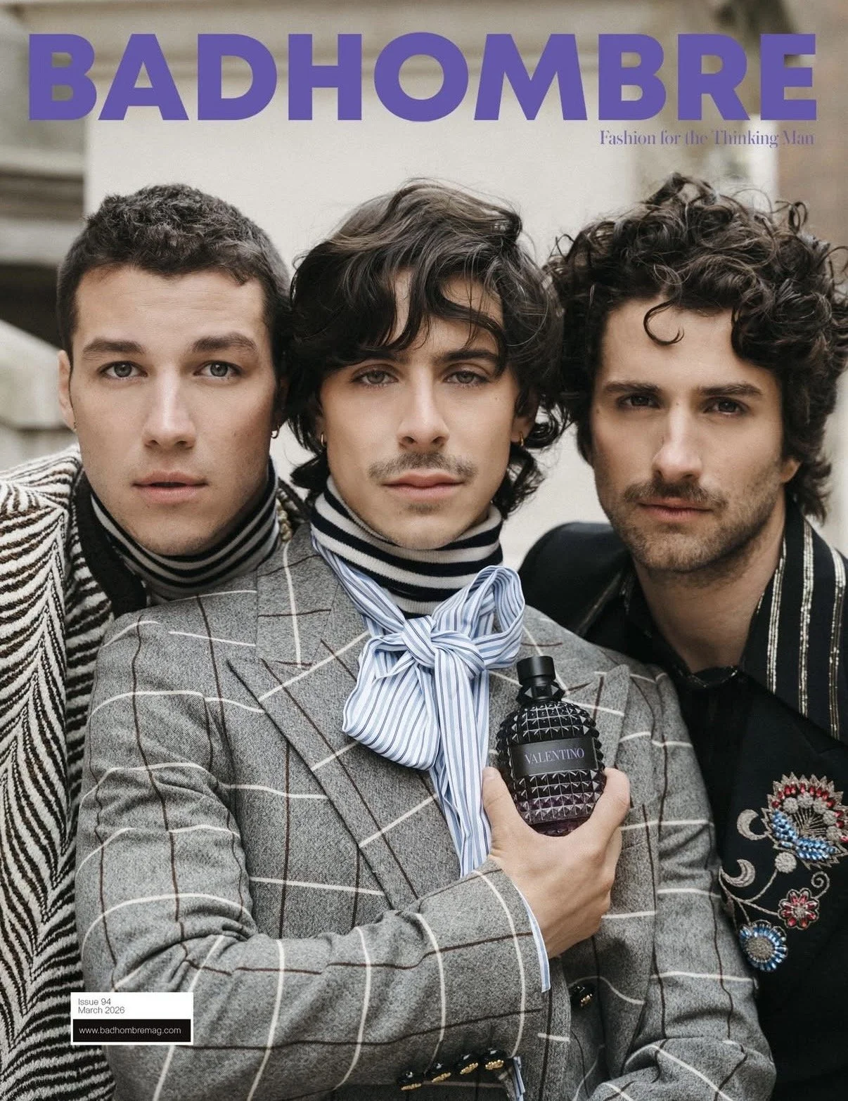 Editorial for Valentino Beauty X Badhombre Magazine. Assisting Kate Glanfield. Makeup by Victoria Buckley on Alejandro Puente