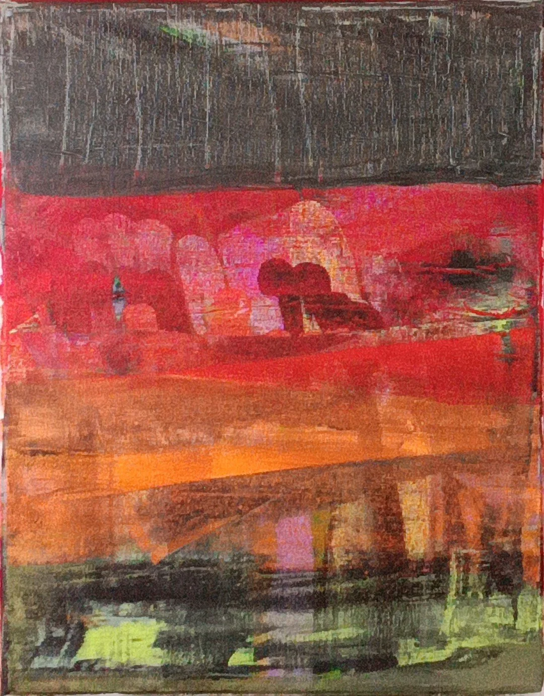 The Secret Door Abstract Acrylic Painting