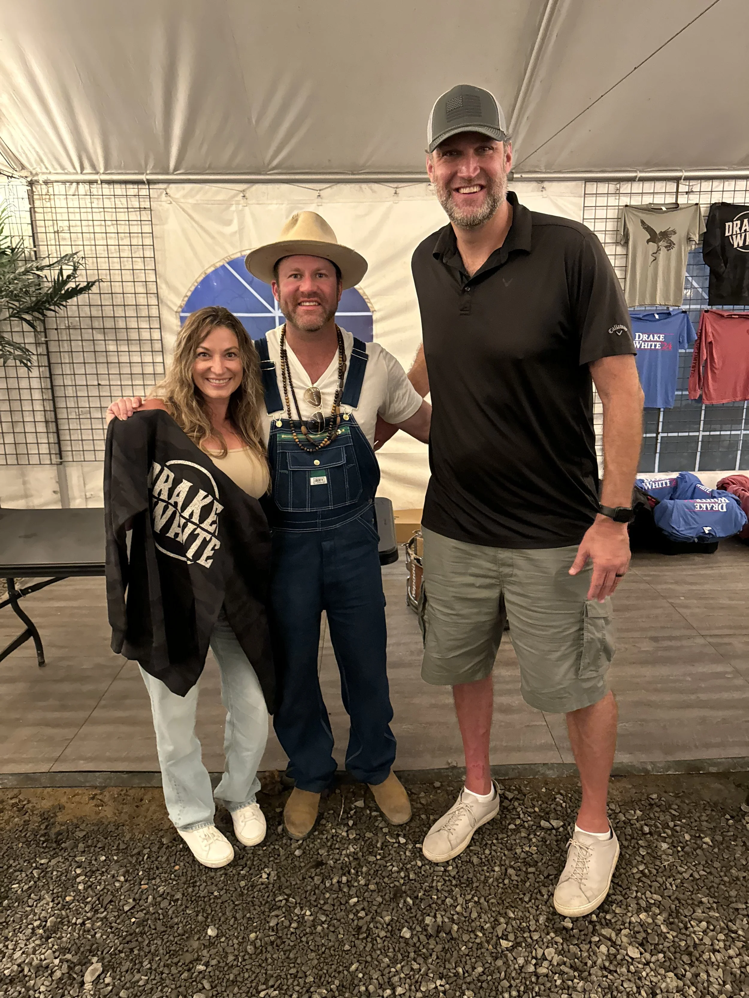 The incredible Drake White, Country Singer/Songwriter.  Drake carved out some time after his show to hang out with us.  His journey is emotional and his music is gold