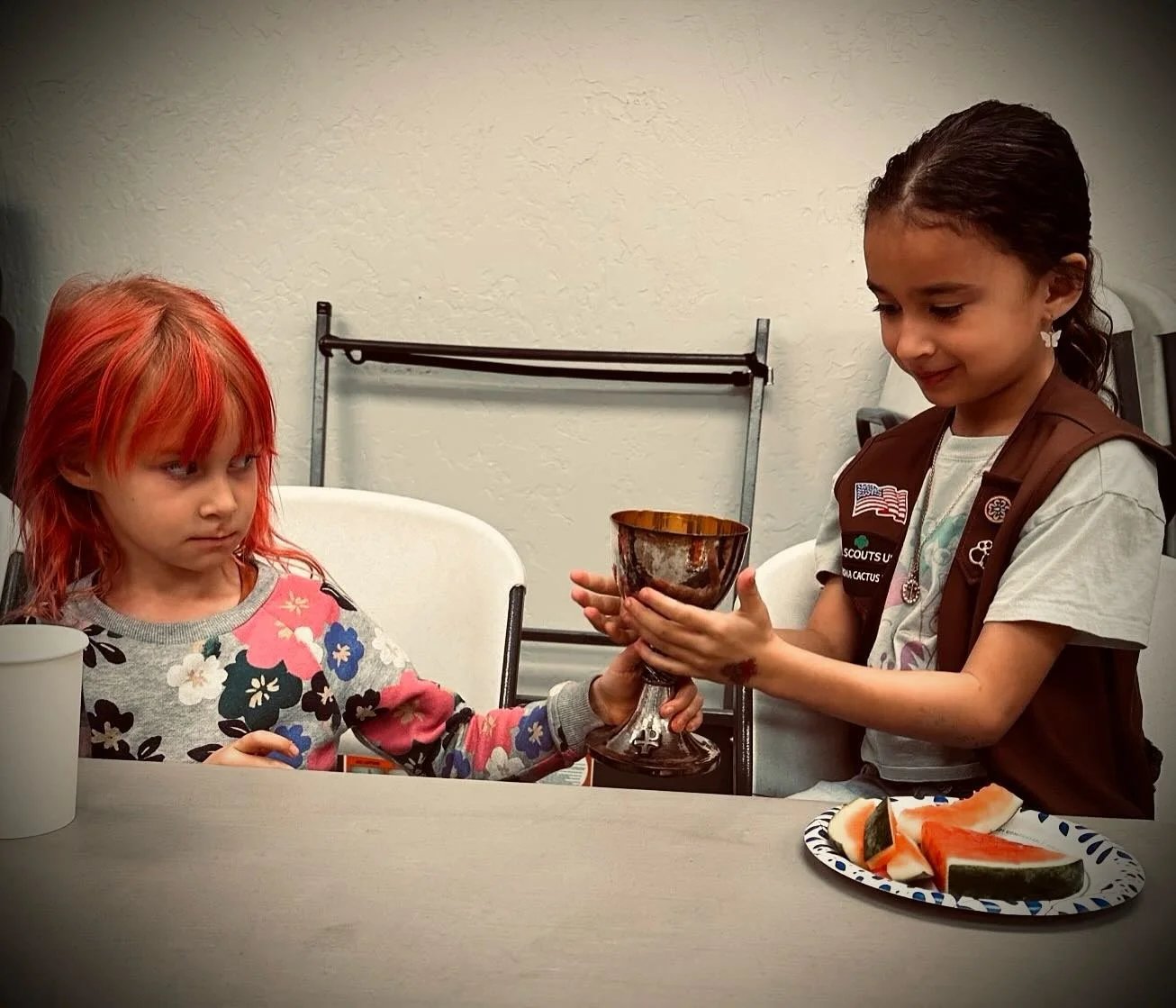 Today during our #intergenerational #christian #sundayschool, we learned about #sacred people and sacred objects. We learned about the word #liturgy and #liturgical #objects. Our sacred people had the chance to handle sacred objects because we all ar