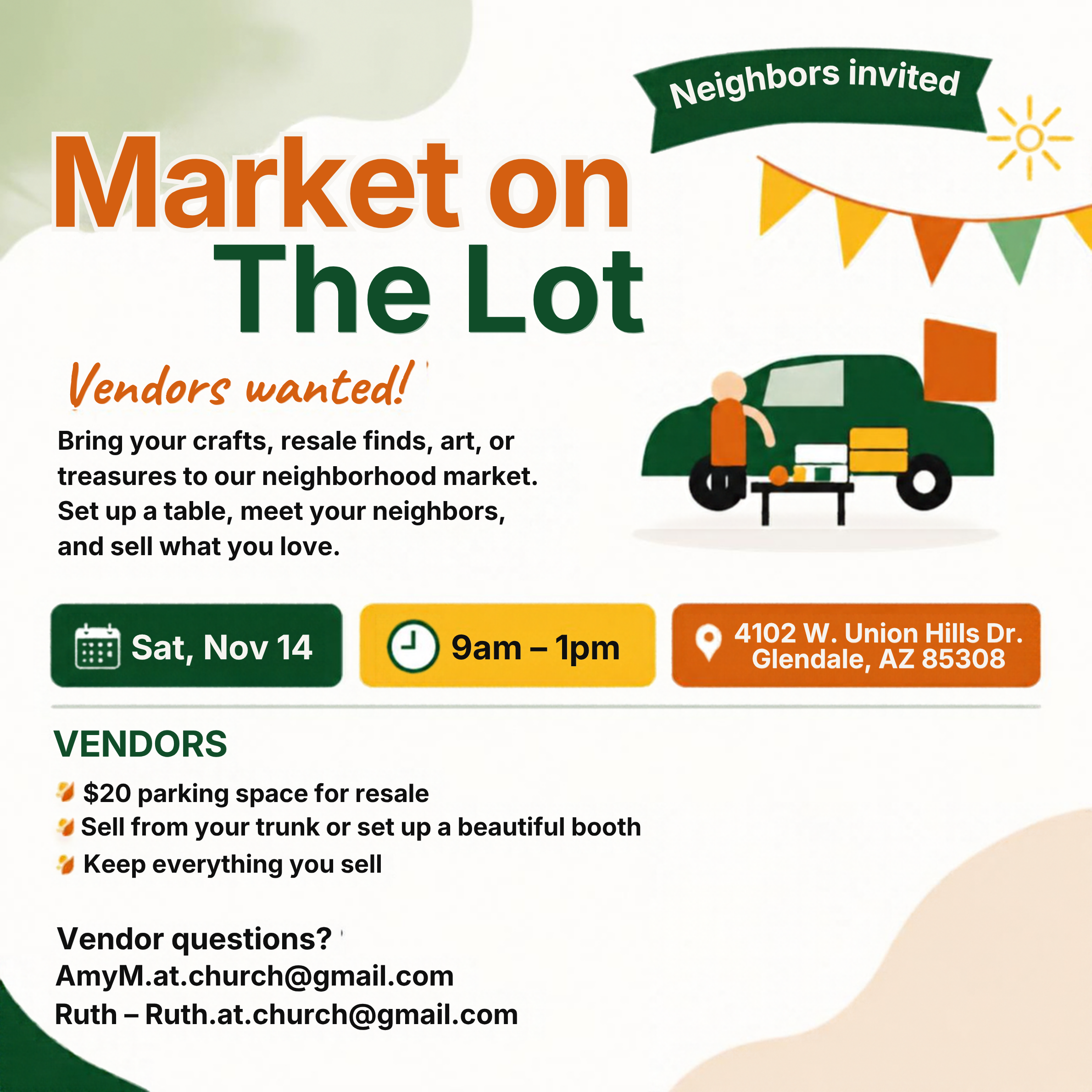 Market on the Lot, featuring Young Makers Market