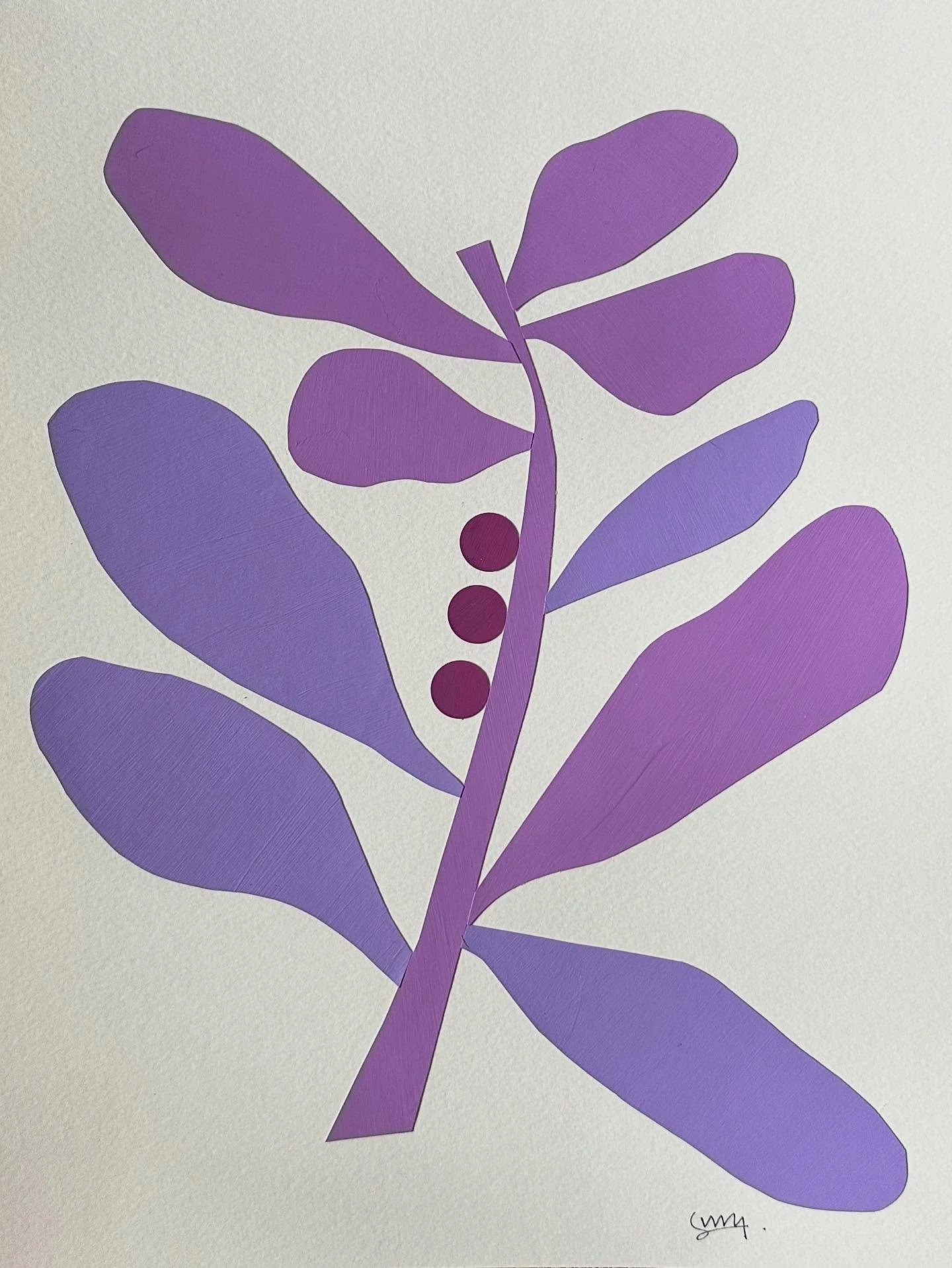 &ldquo;James Frond&rdquo; 

11x14 Original Painted Papercut Piece on Paper 

Available on my website