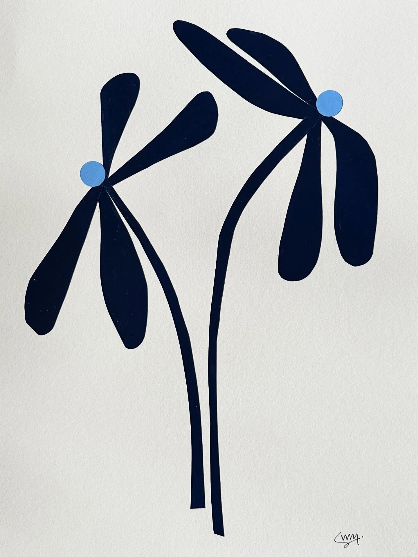 &ldquo;Awesome Blossom&rdquo; 

11x14 Original Painted Papercut Piece on Paper 

Available on my website
