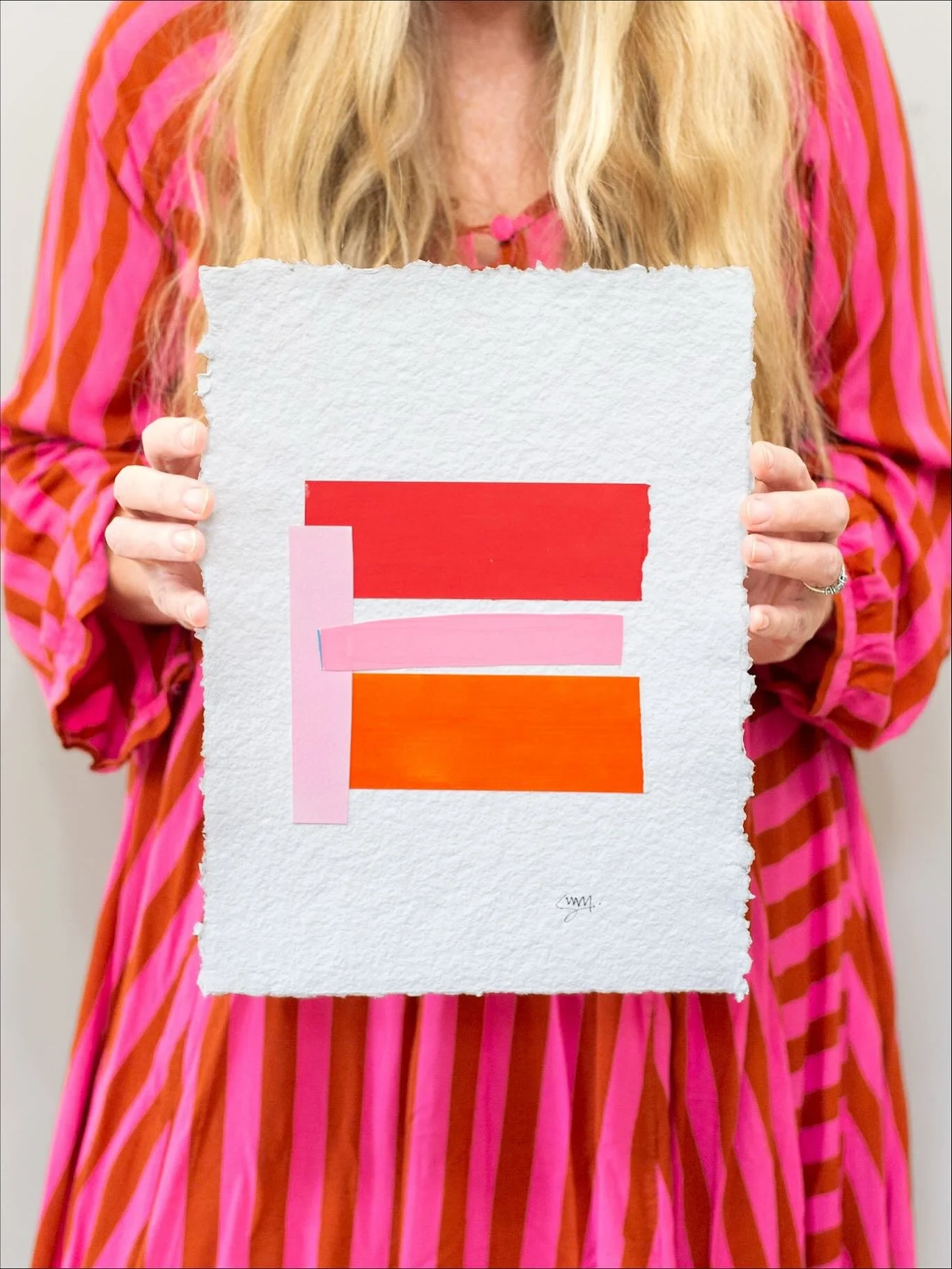 Added a couple abstracts to my website&hellip;

&ldquo;Elle Woods Hates Orange&rdquo;

and 

 &ldquo;Lay Me Down in the Tall Grass&rdquo; 

9 x 12 Mixed Media on Handmade Watercolor Paper