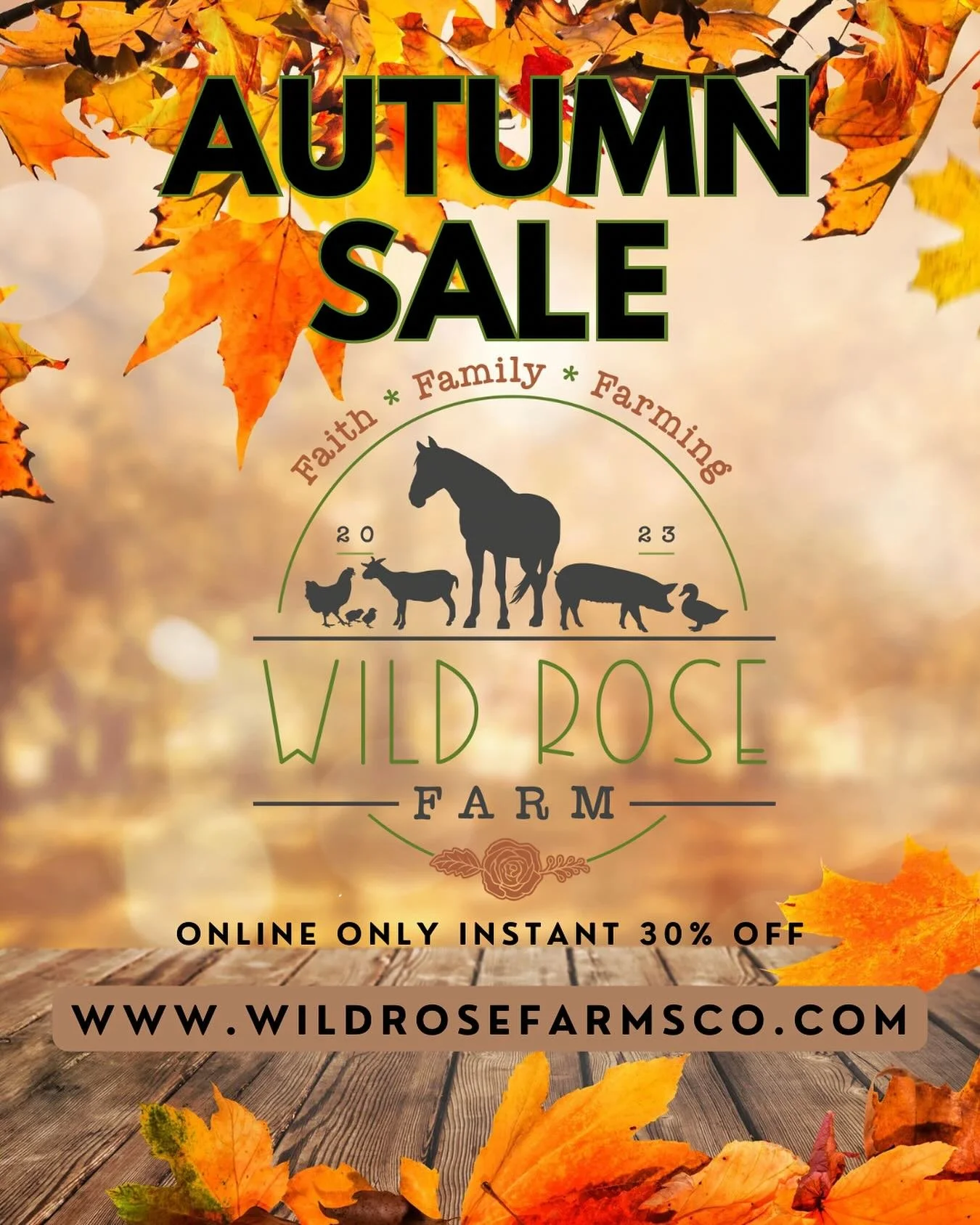 🍁Autumn Sale🍁 

Take a look at our website for a store wide 30% off! Making way for some new fall items! Sale ends October 1st!

www.wildrosefarmsco.com 

#fall #allnatural #allnaturalskincareproducts #farm #farmlife #salve #lipbalm #healing #beesw