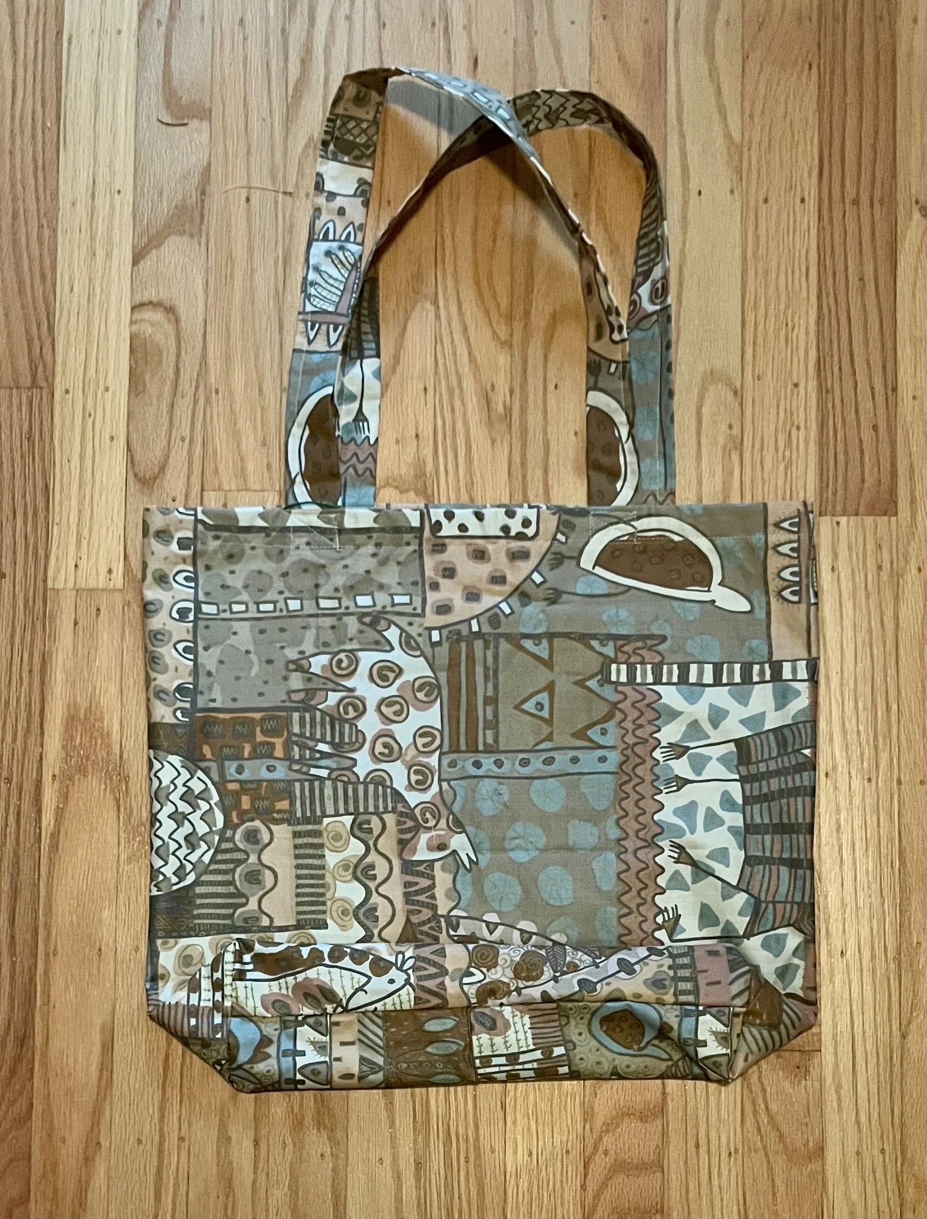 Taupe Safari Tote Bag