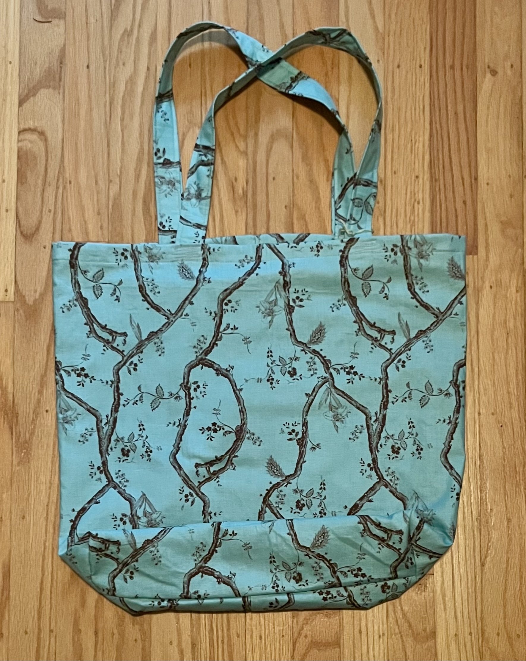 Blue Twigs Tote Bag