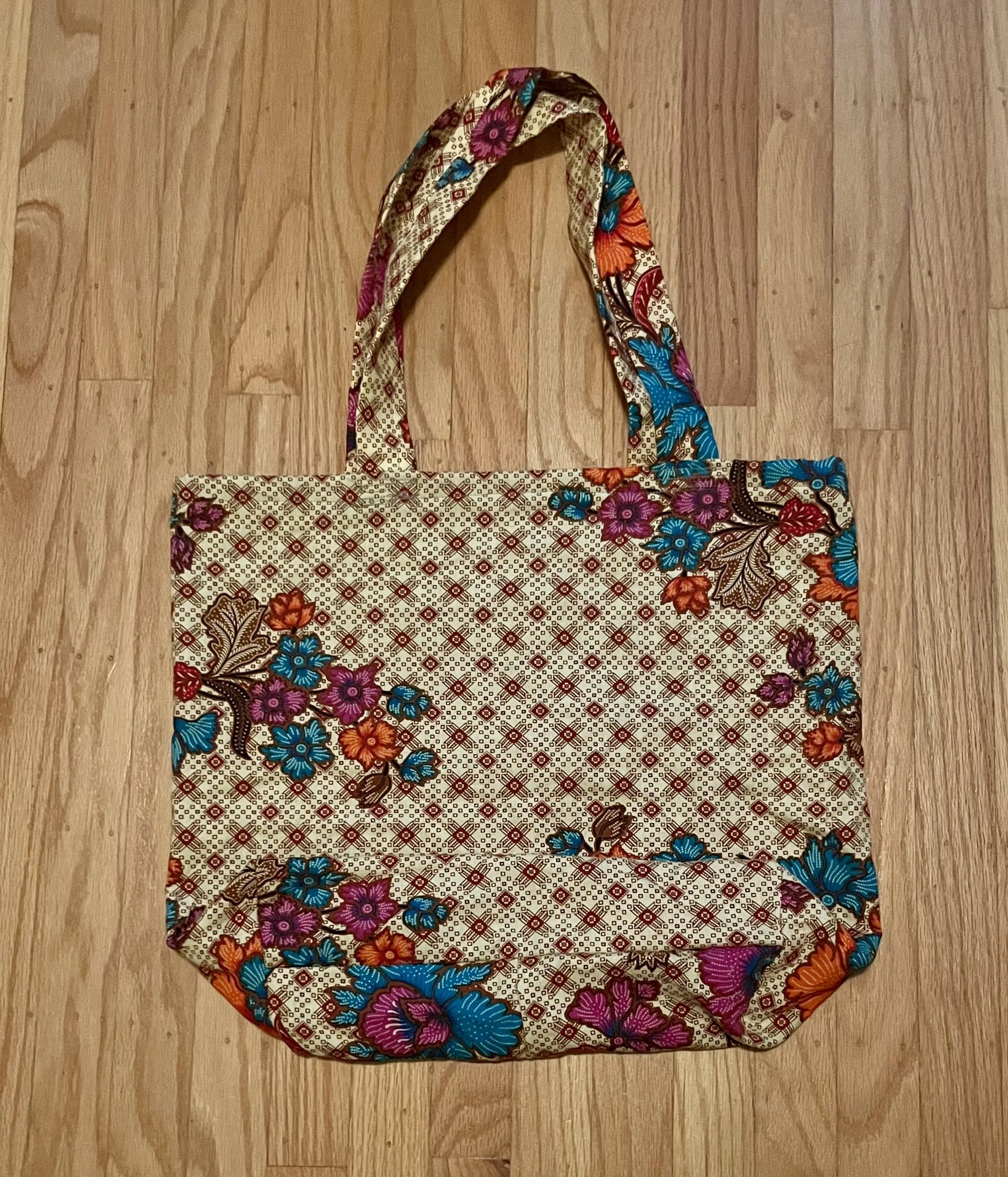 Vintage Floral Tote Bag