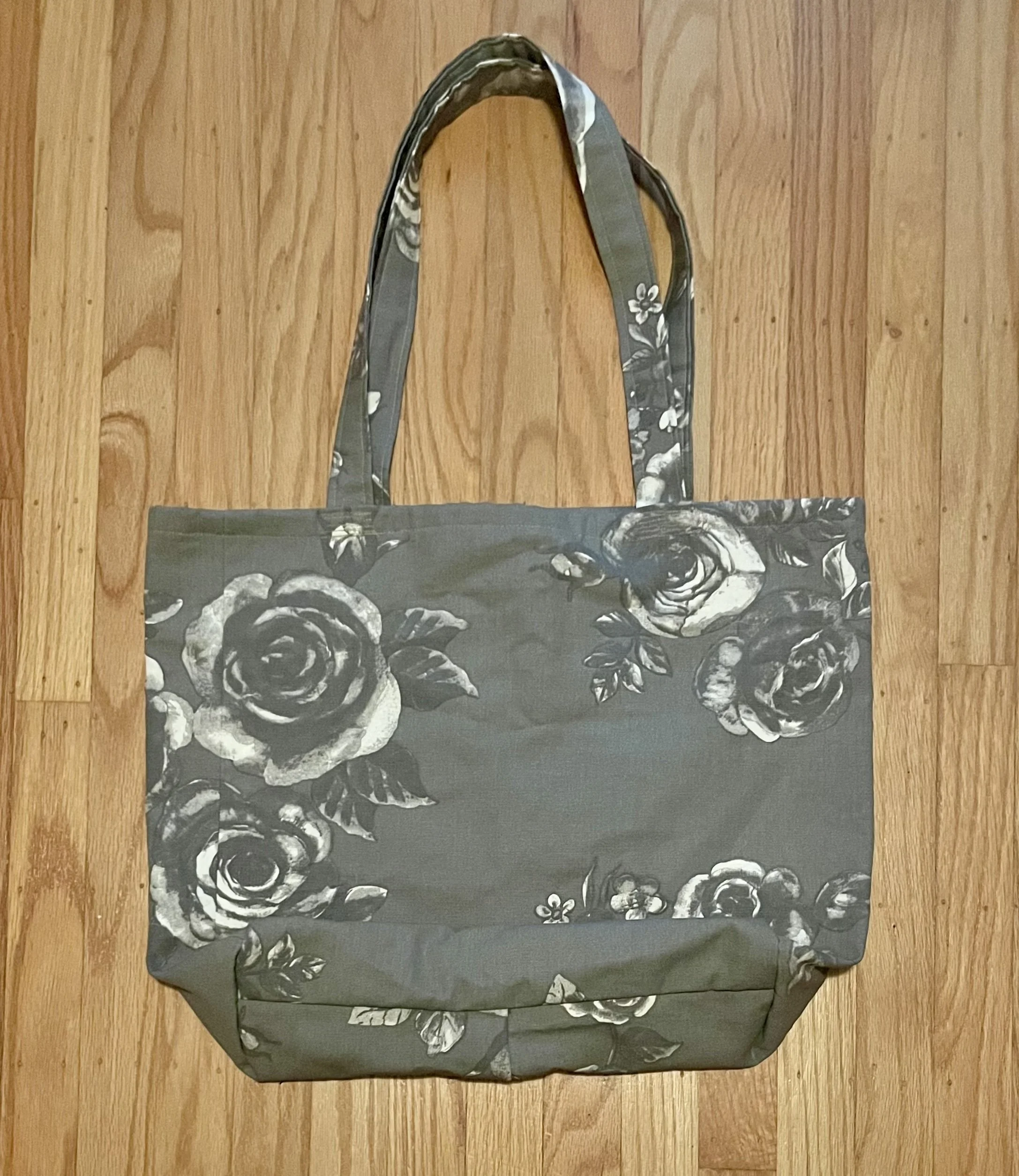 Millenial Grey Rose Tote Bag