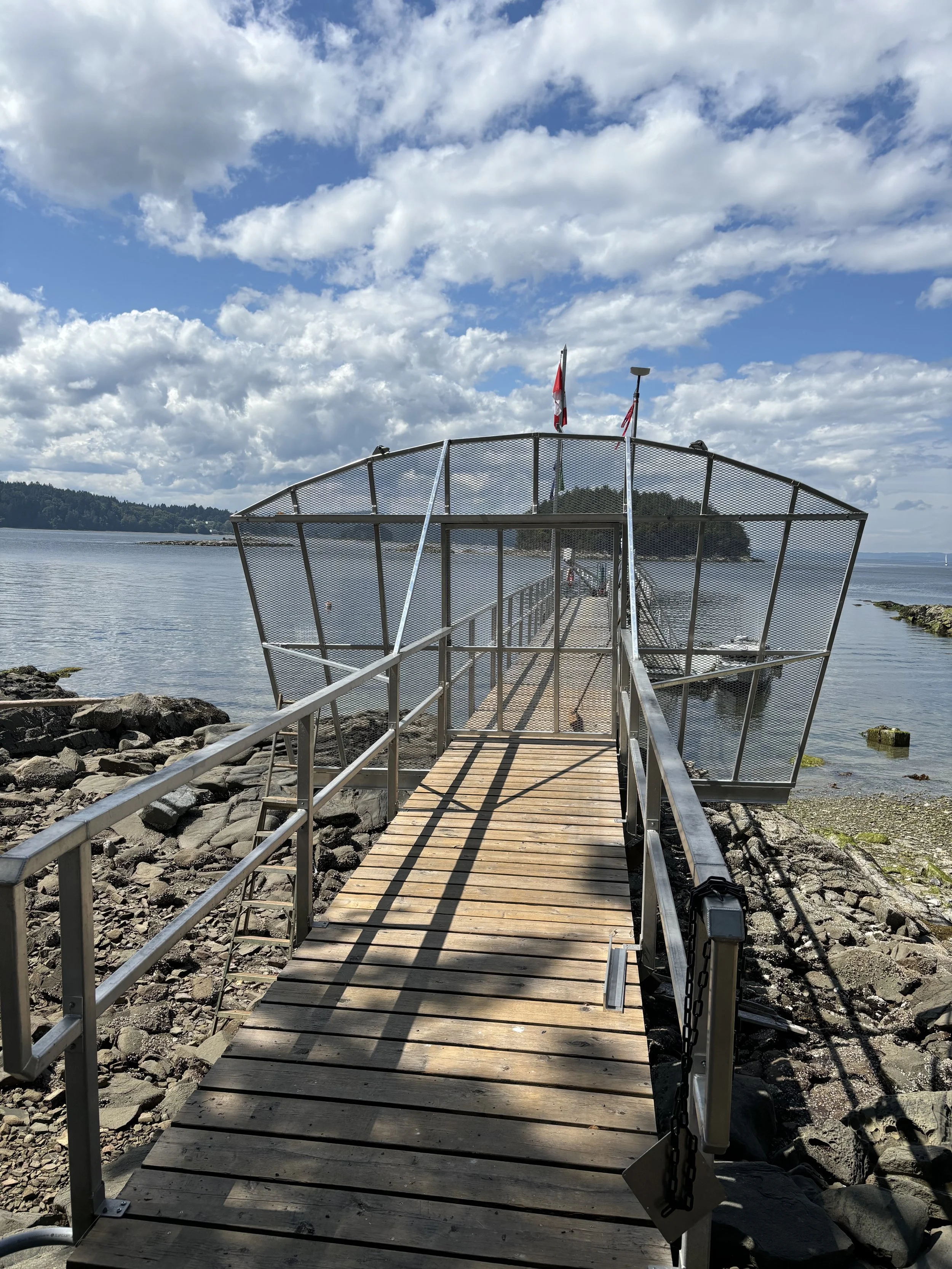 Private Dock Gate built in collaboration with Island Marine. 