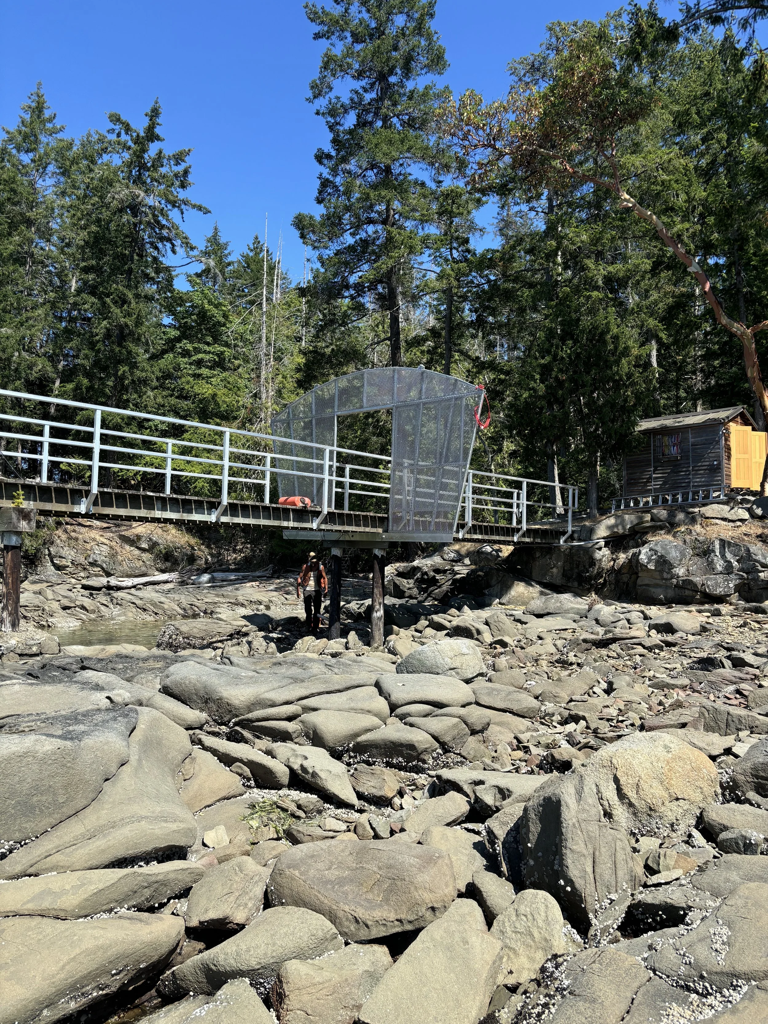 Private Dock Gate built in collaboration with Island Marine. 
