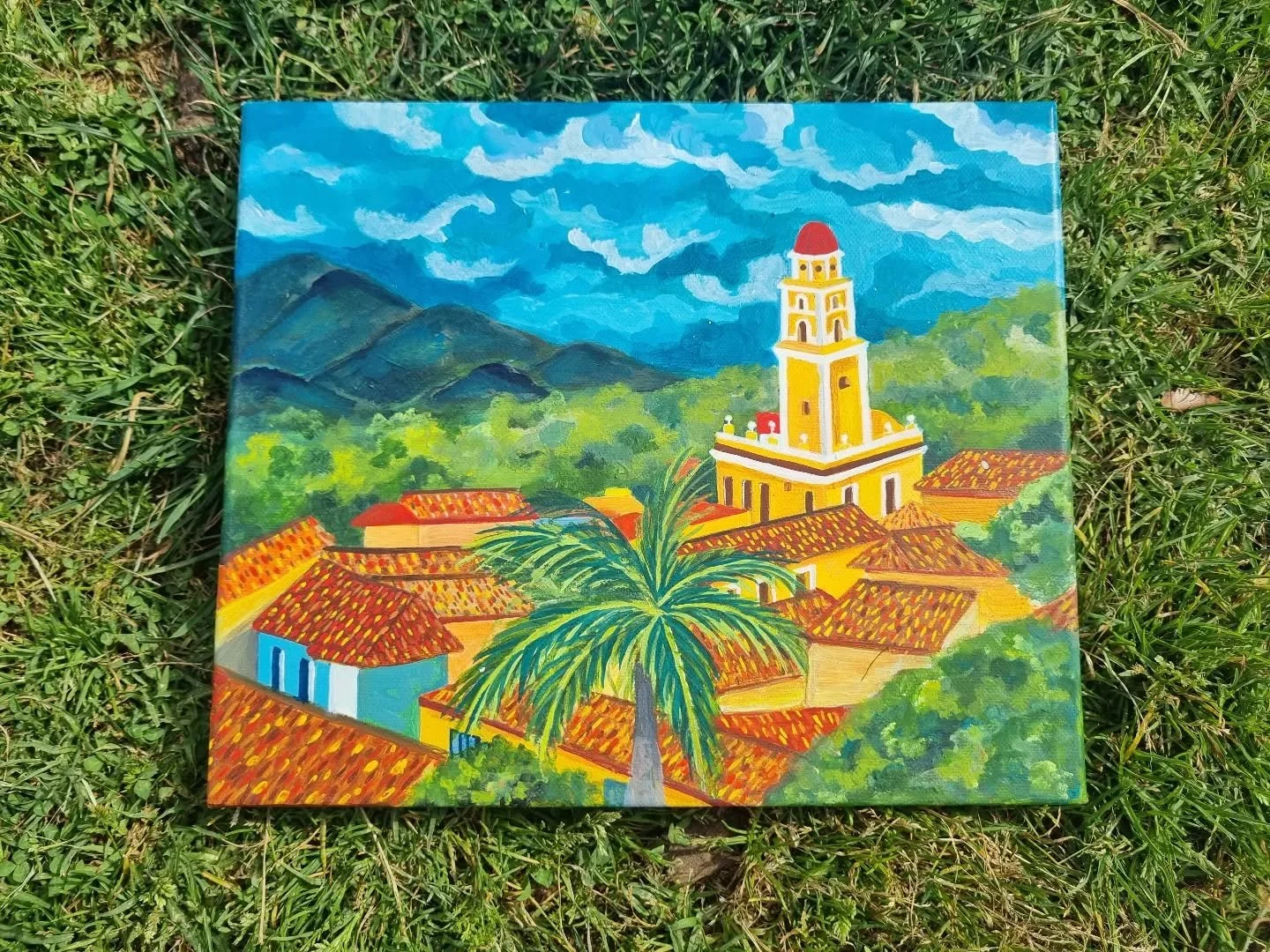 This is the first of many paintings I will be uploading today. The image is from my trip to Trinidad, Cuba. It was the start of my fascination with architecture, as it holds vital importance in understanding culture, history, and structures of power 