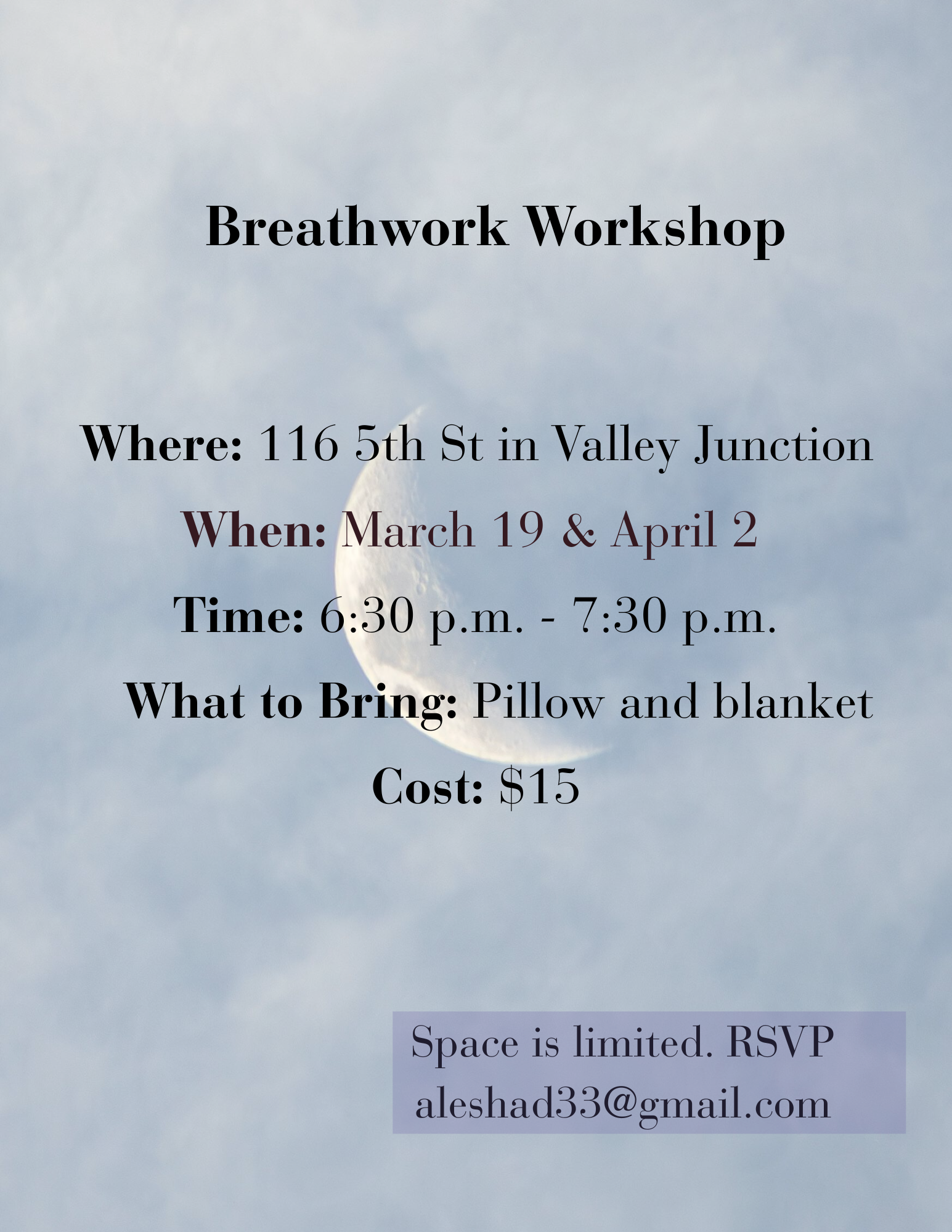 April 2 Breathwork Workshop